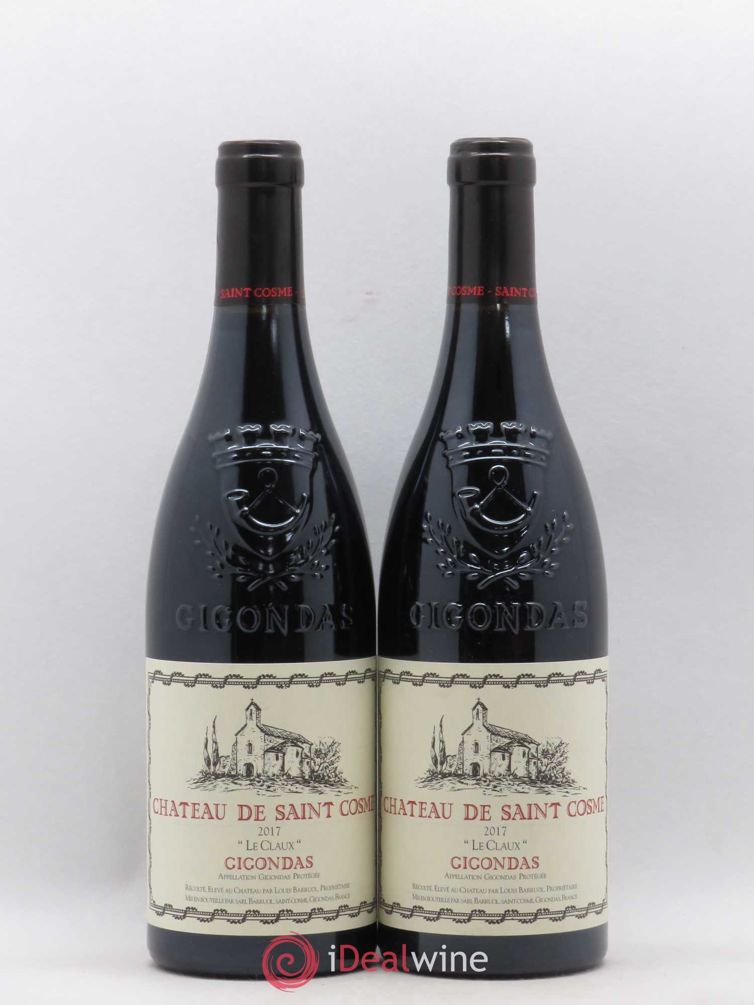 Gigondas Le Claux Saint Cosme 2017 - Lot de 2 bouteilles - 0