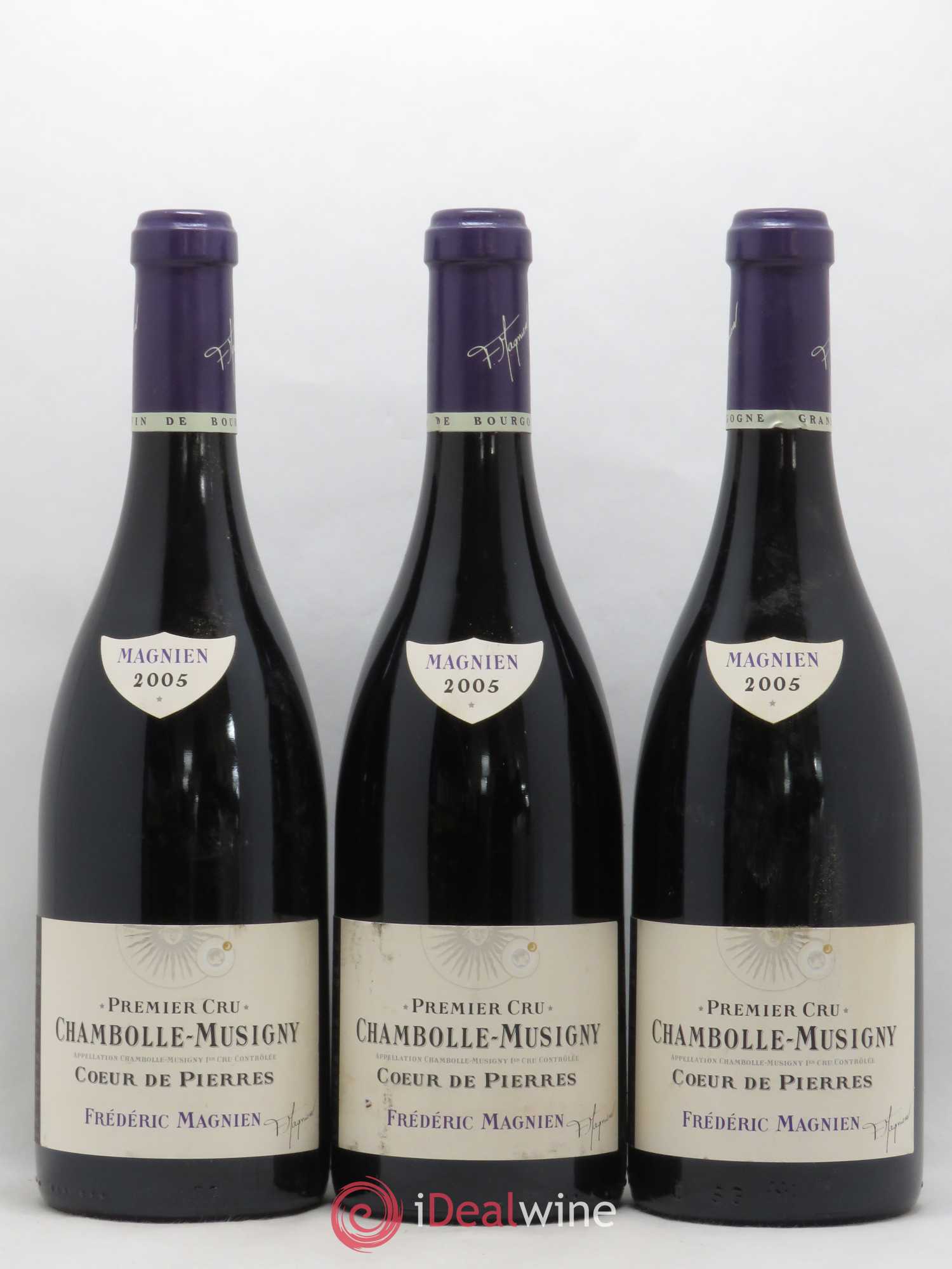 Chambolle-Musigny 1er Cru Coeur de Pierres Frédéric Magnien 2005 - Lot de 3 bouteilles - 0