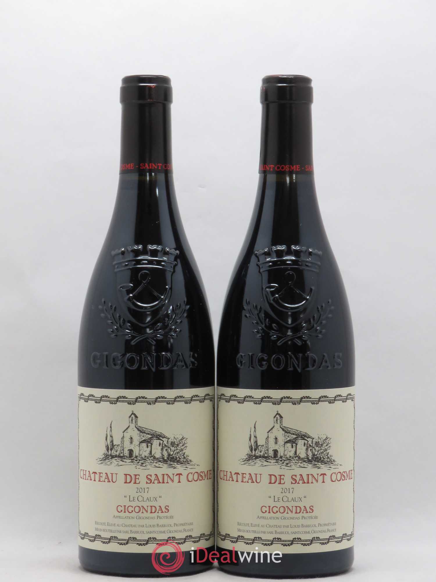 Gigondas Le Claux Saint Cosme 2017 - Lot de 2 bouteilles - 0