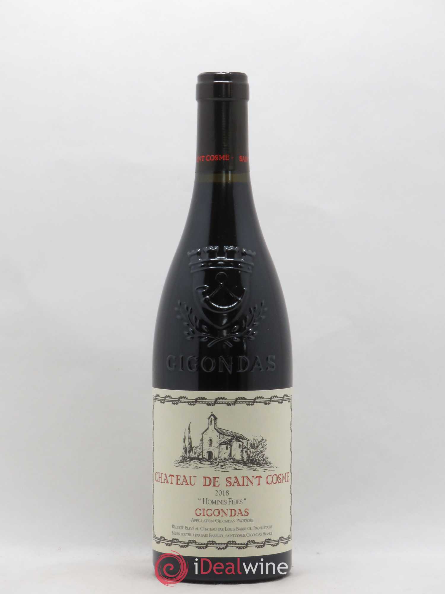 Gigondas Hominis Fides Saint Cosme 2018 - Lot de 1 bouteille - 0