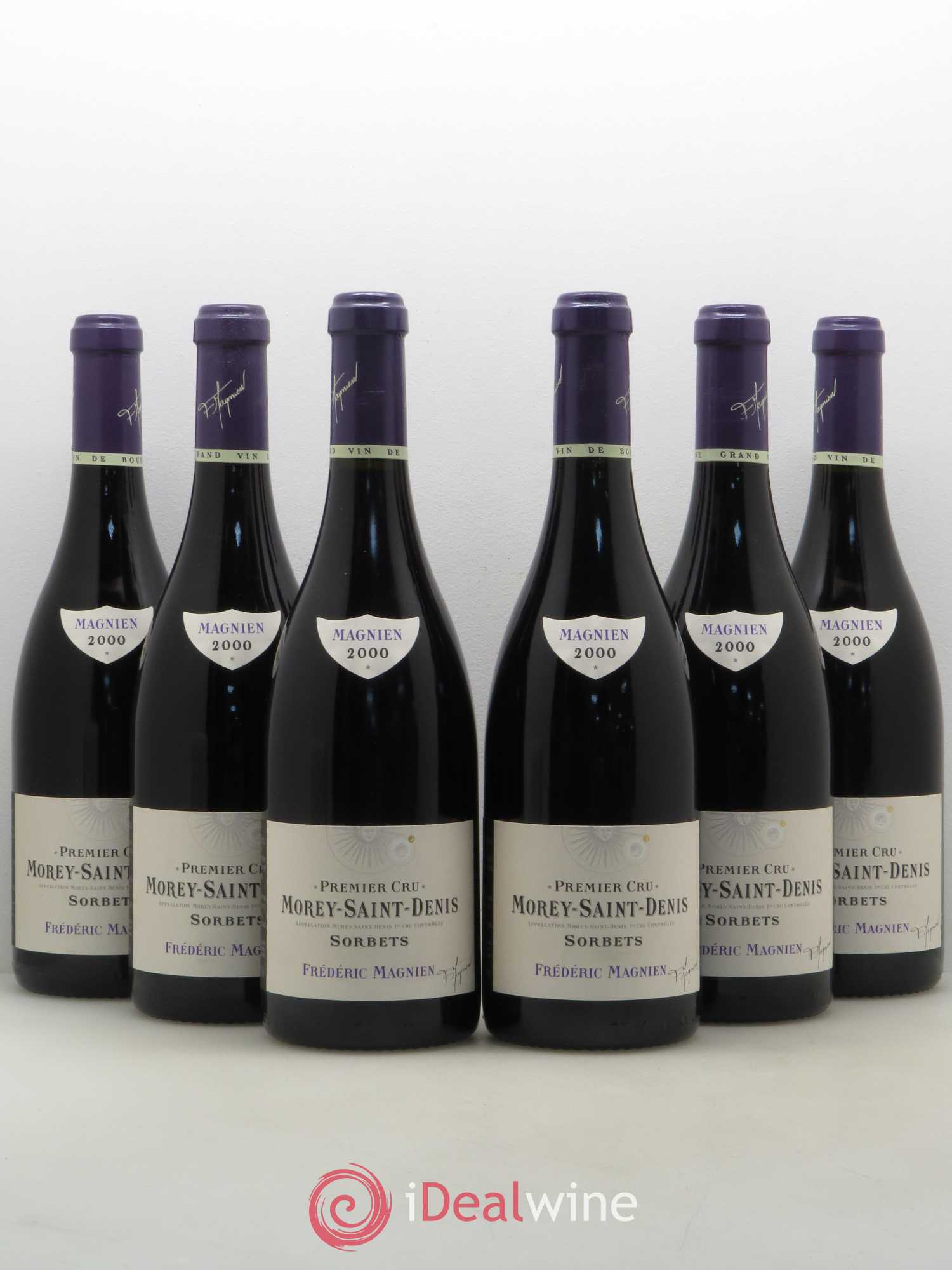 Morey-Saint-Denis 1er Cru Sorbets Domaine Frédéric Magnien 2000 - Lot de 6 bouteilles - 0