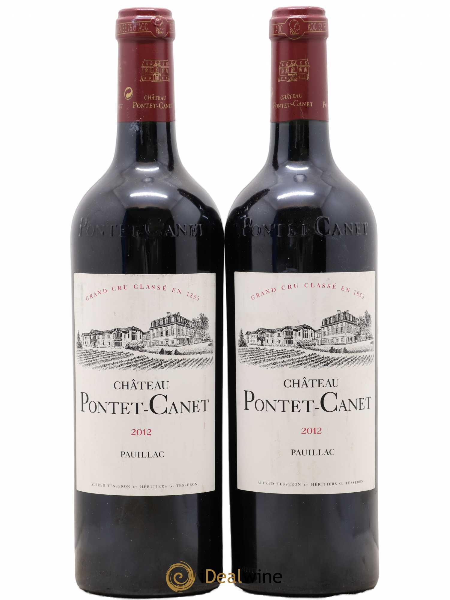 Château Pontet Canet 5ème Grand Cru Classé 2012 - Lot de 2 bouteilles - 0