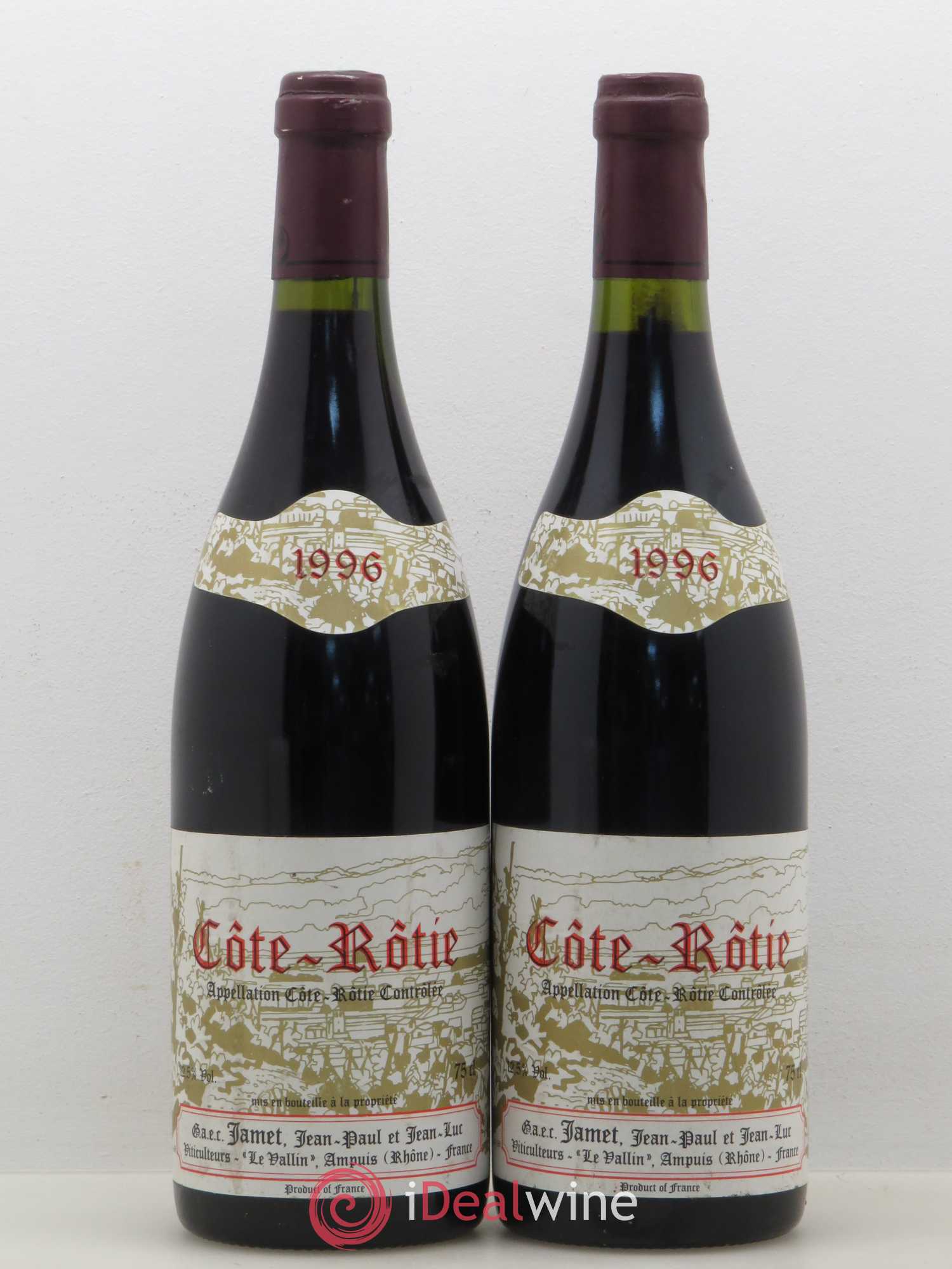 Côte-Rôtie Jamet (Domaine) 1996 - Lot de 2 bouteilles - 0