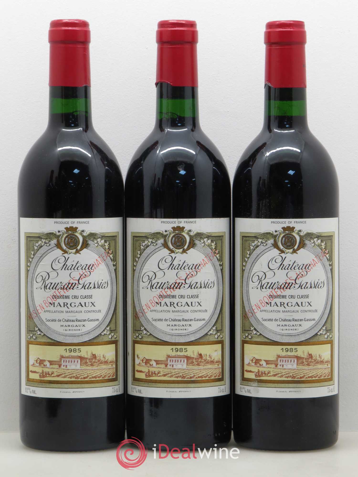 Château Rauzan-Gassies 2ème Grand Cru Classé 1985 - Lot de 6 bouteilles - 2