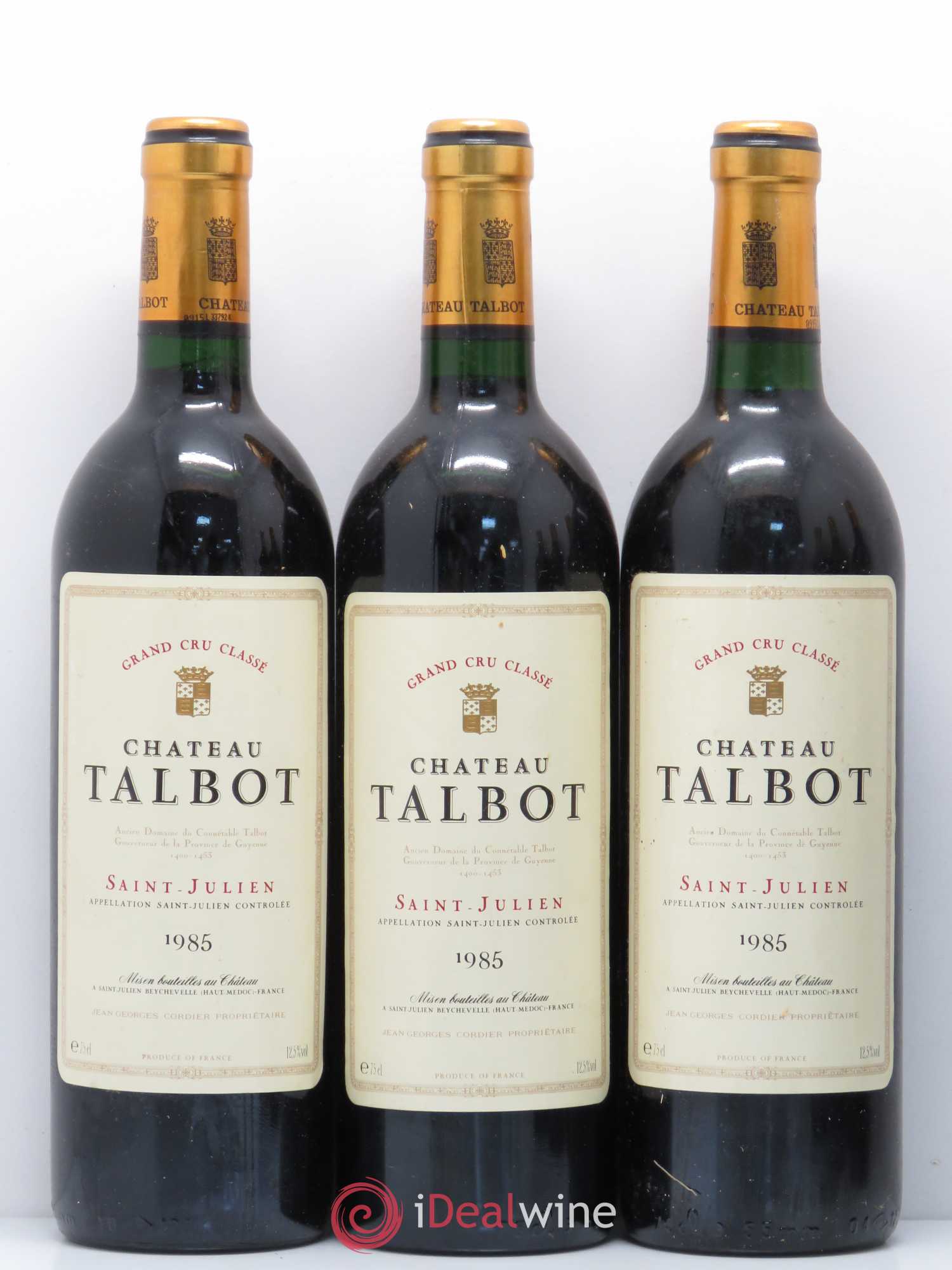 Château Talbot 4ème Grand Cru Classé 1985 - Lot de 6 bouteilles - 1