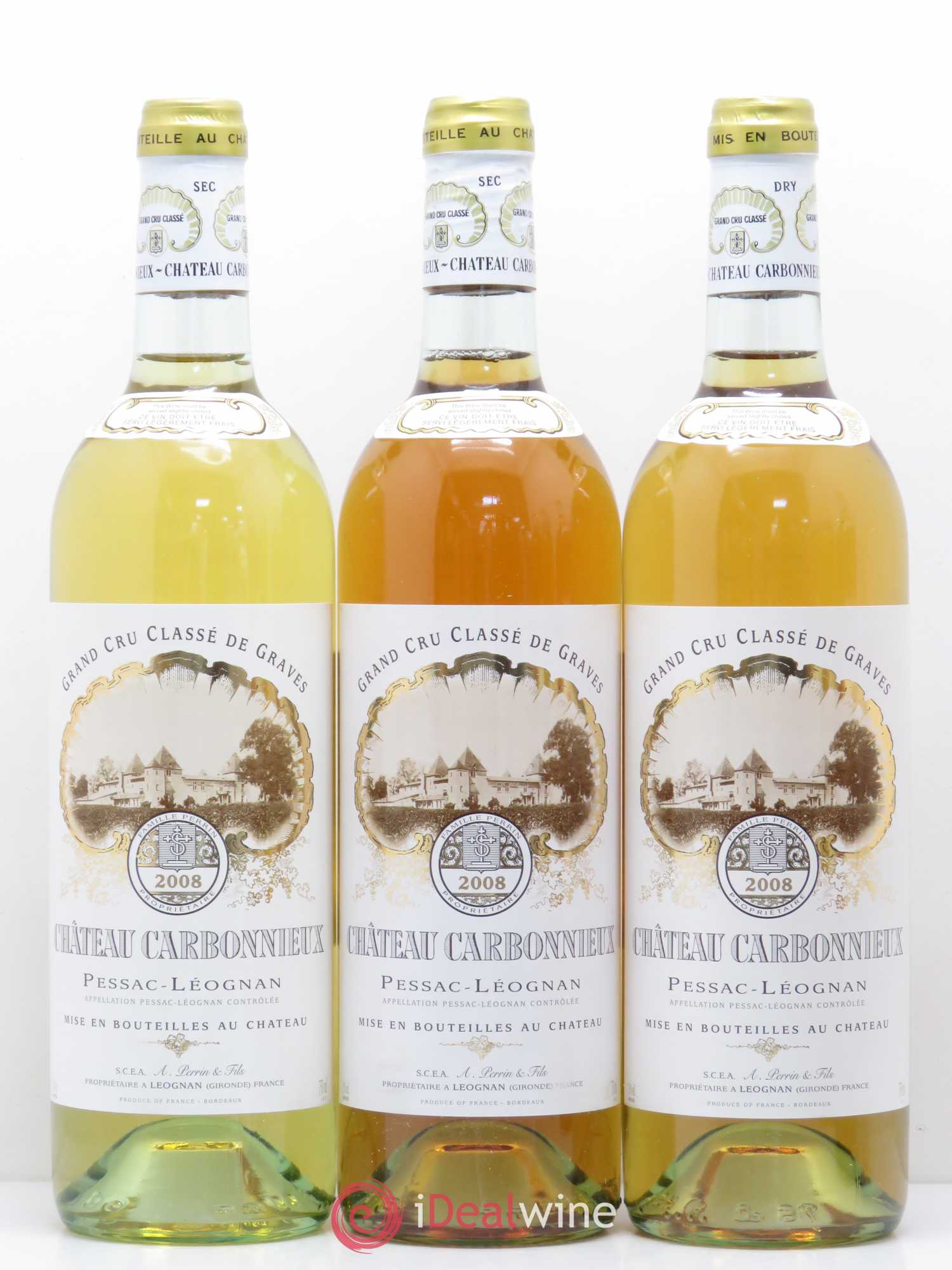 Château Carbonnieux Cru Classé de Graves 2008 - Lot de 6 bouteilles - 1