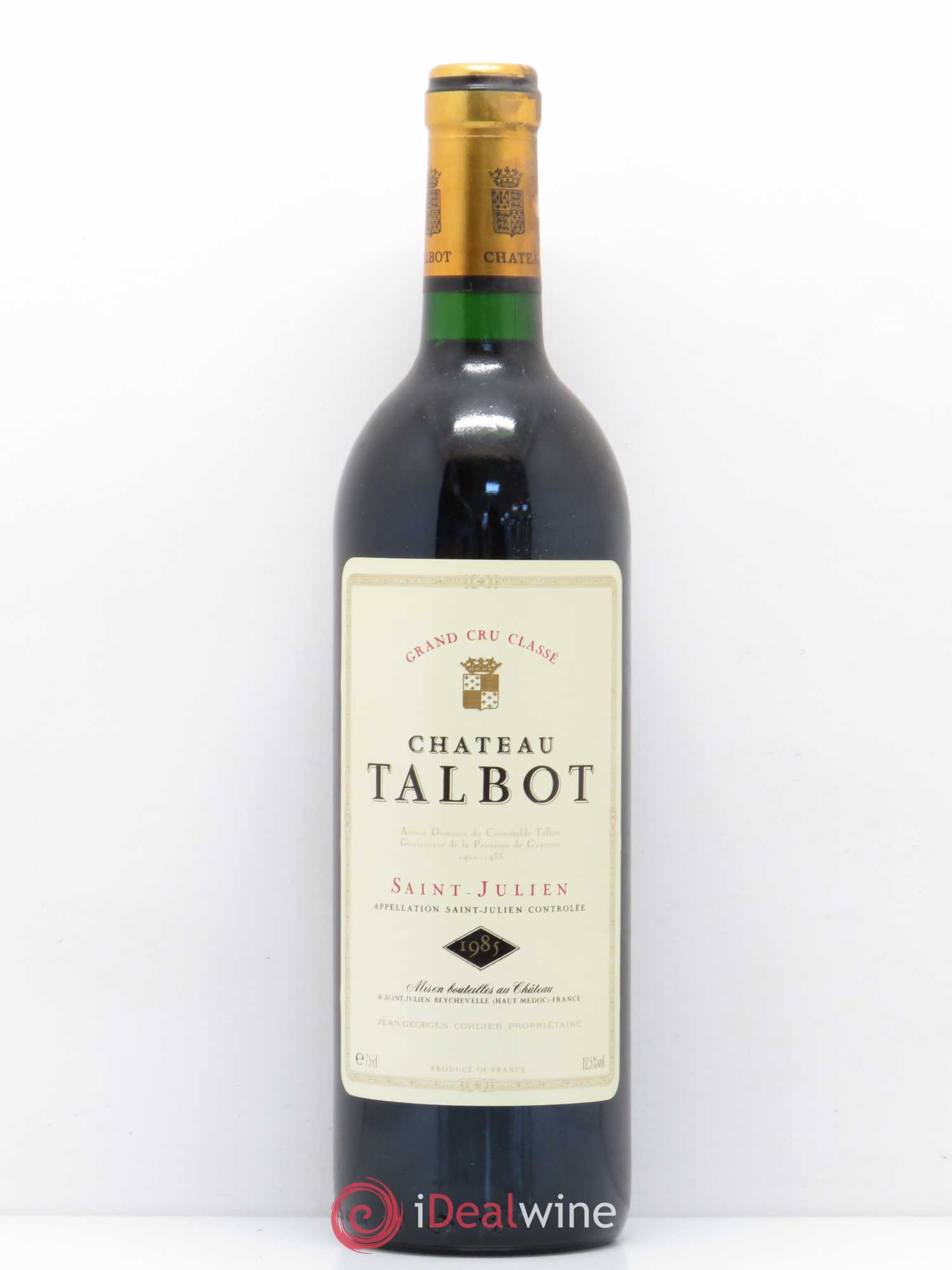 Château Talbot 4ème Grand Cru Classé 1985 - Lot de 1 bouteille - 0