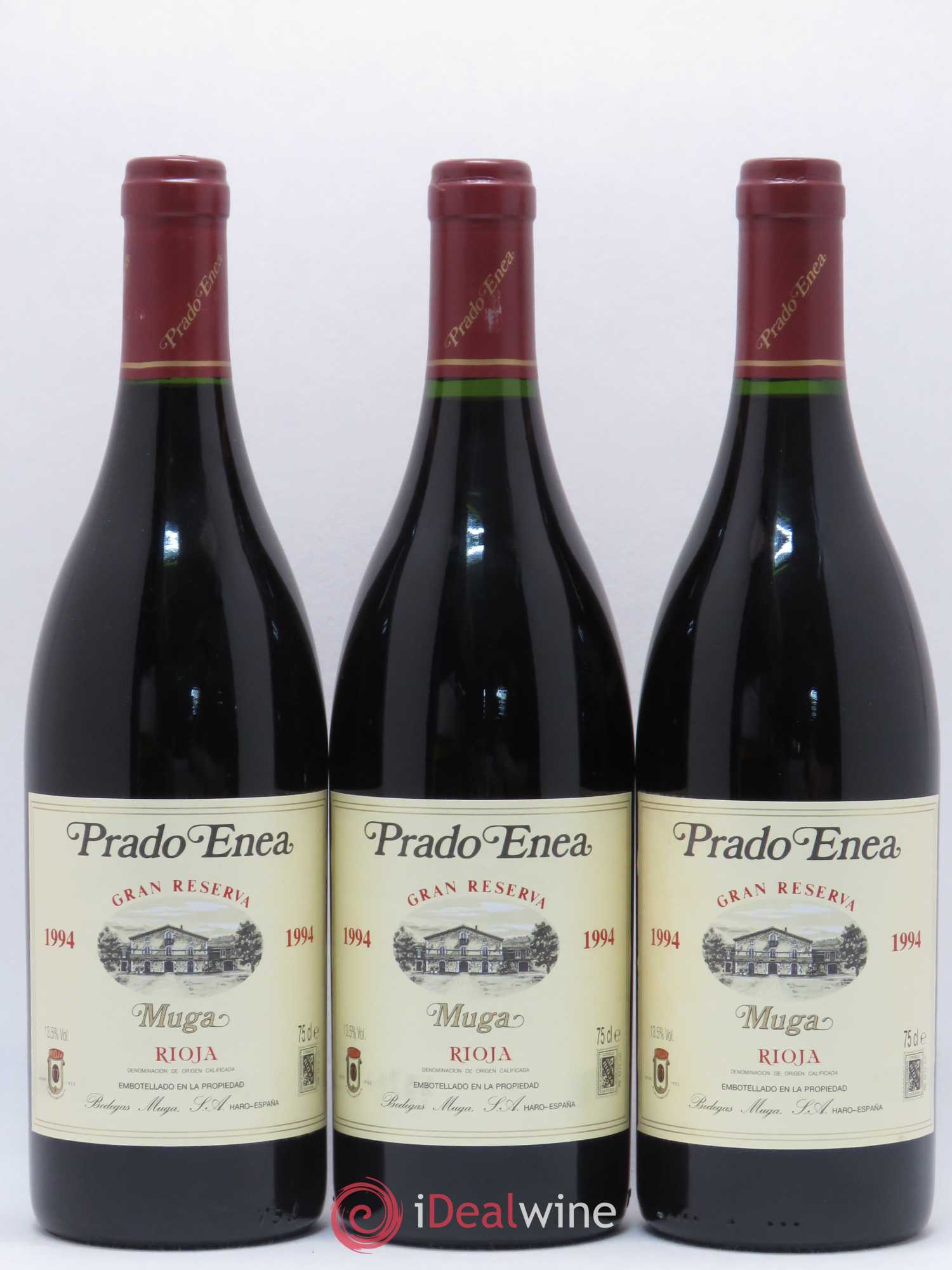 Rioja DOCA Gran Reserva Muga Prado Enea (sans prix de réserve) 1994 - Lotto di 3 bottiglie - 0