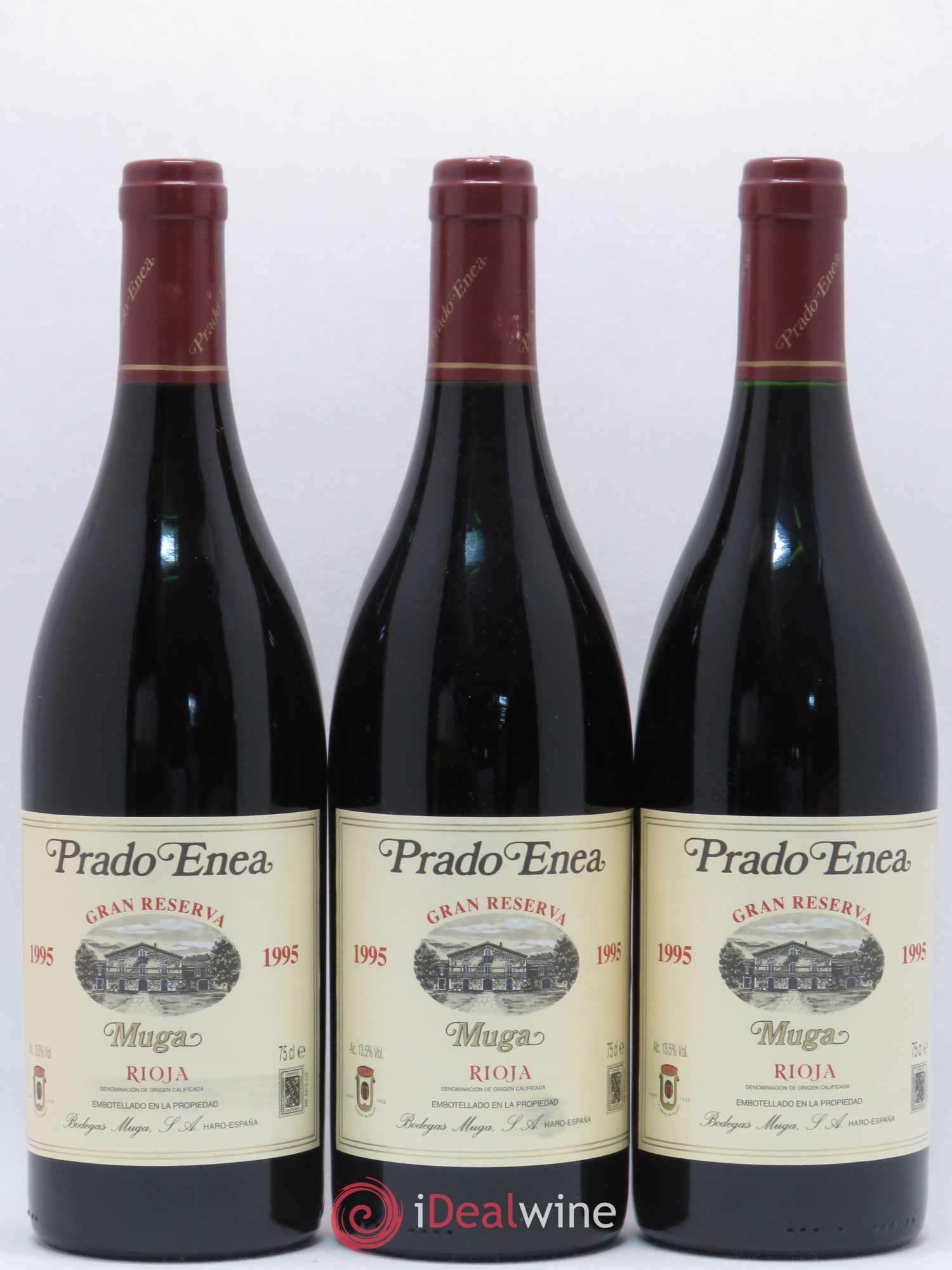 Rioja DOCA Gran Reserva Muga Prado Enea (sans prix de réserve) 1995 - Lotto di 3 bottiglie - 0