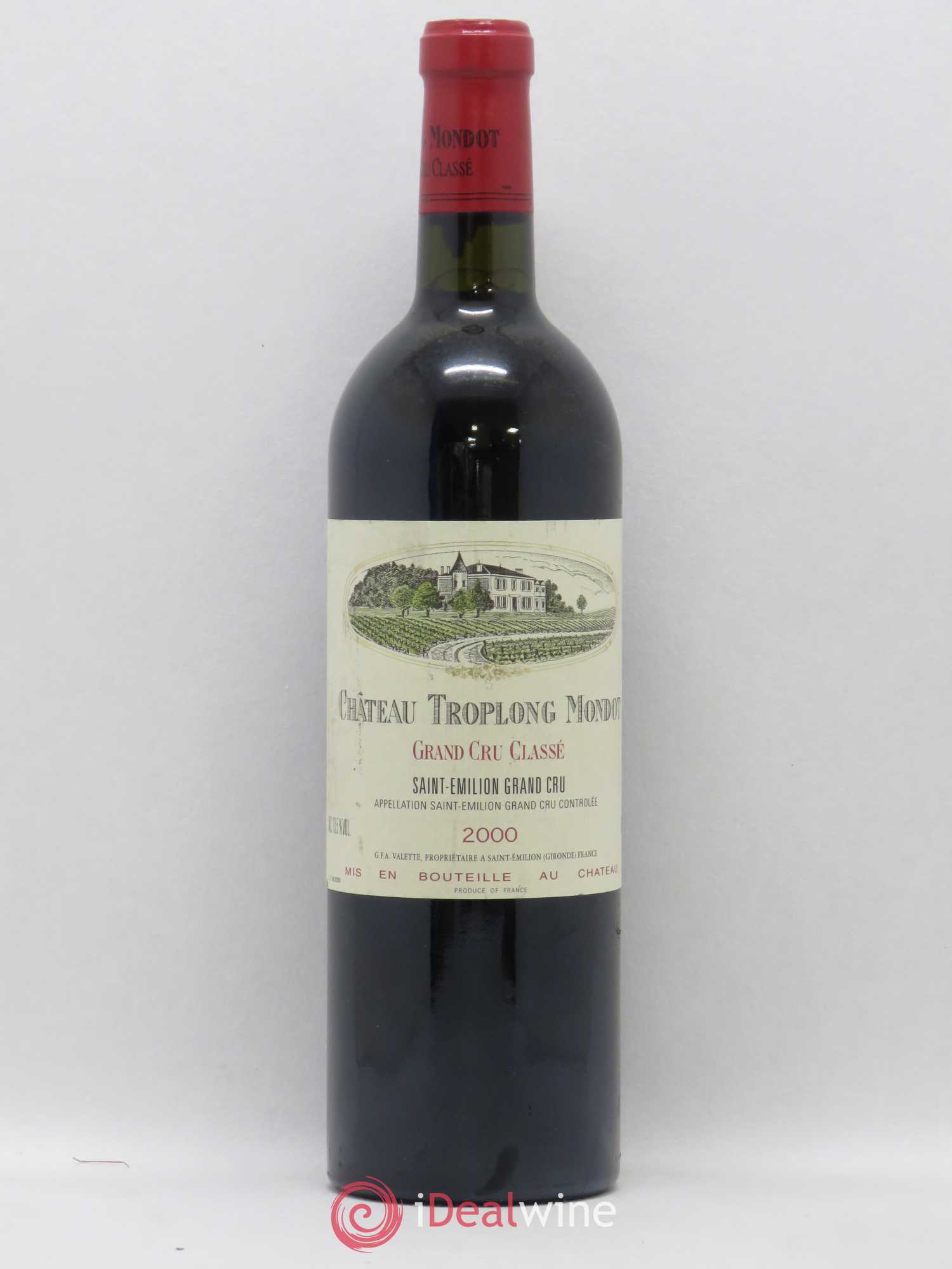 Château Troplong Mondot 1er Grand Cru Classé B 2000 - Lot de 1 bouteille - 0