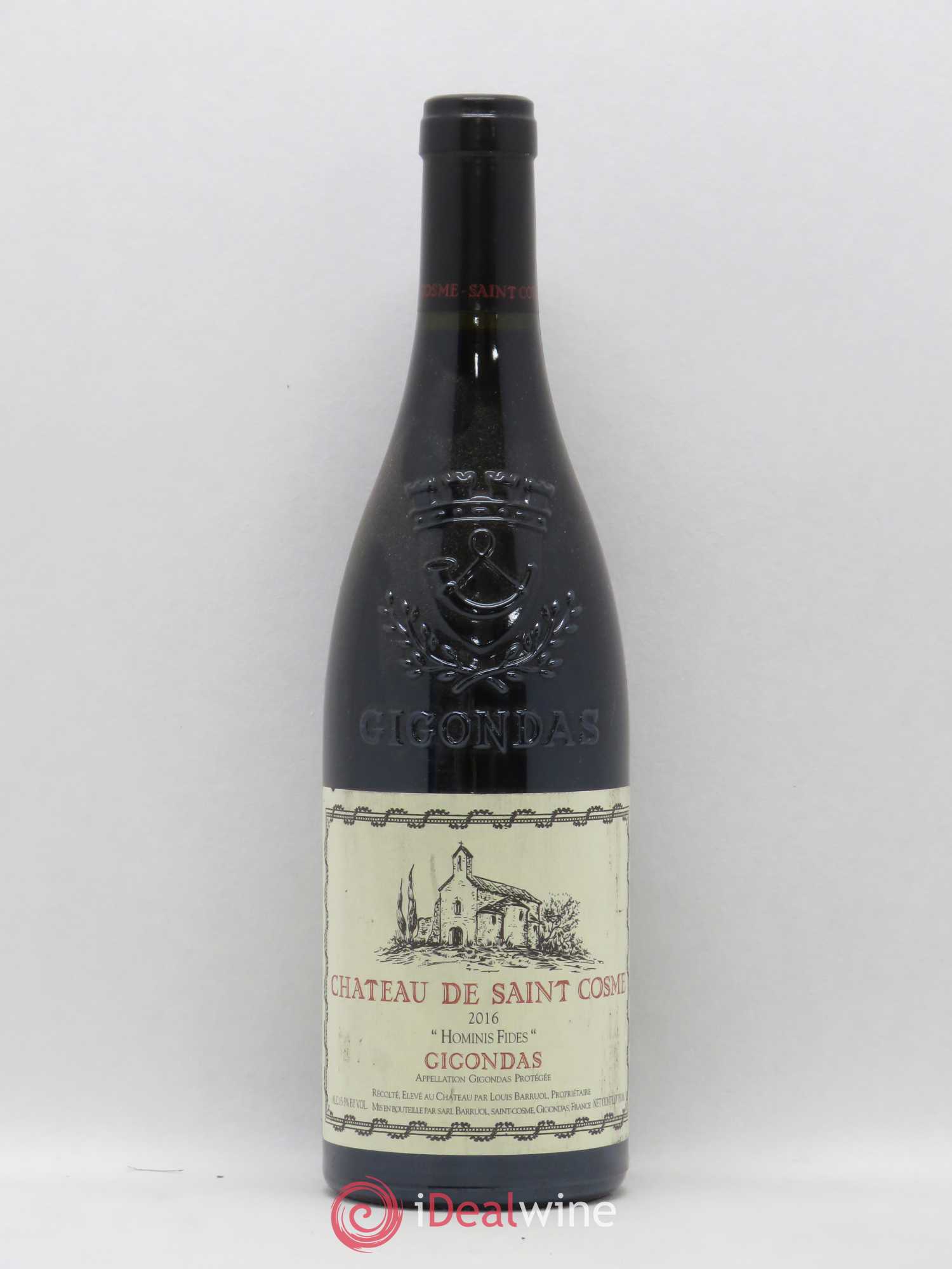 Gigondas Hominis Fides Saint Cosme 2016 - Lot de 1 bouteille - 0