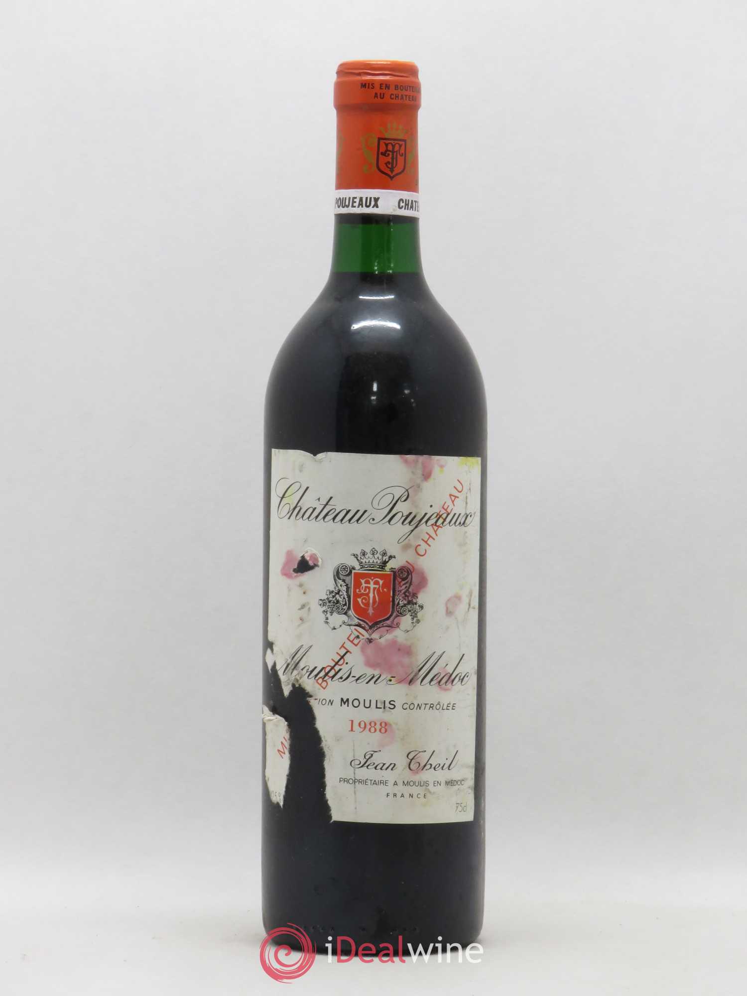 Château Poujeaux (sans prix de réserve) 1988 - Lot de 1 bouteille - 0
