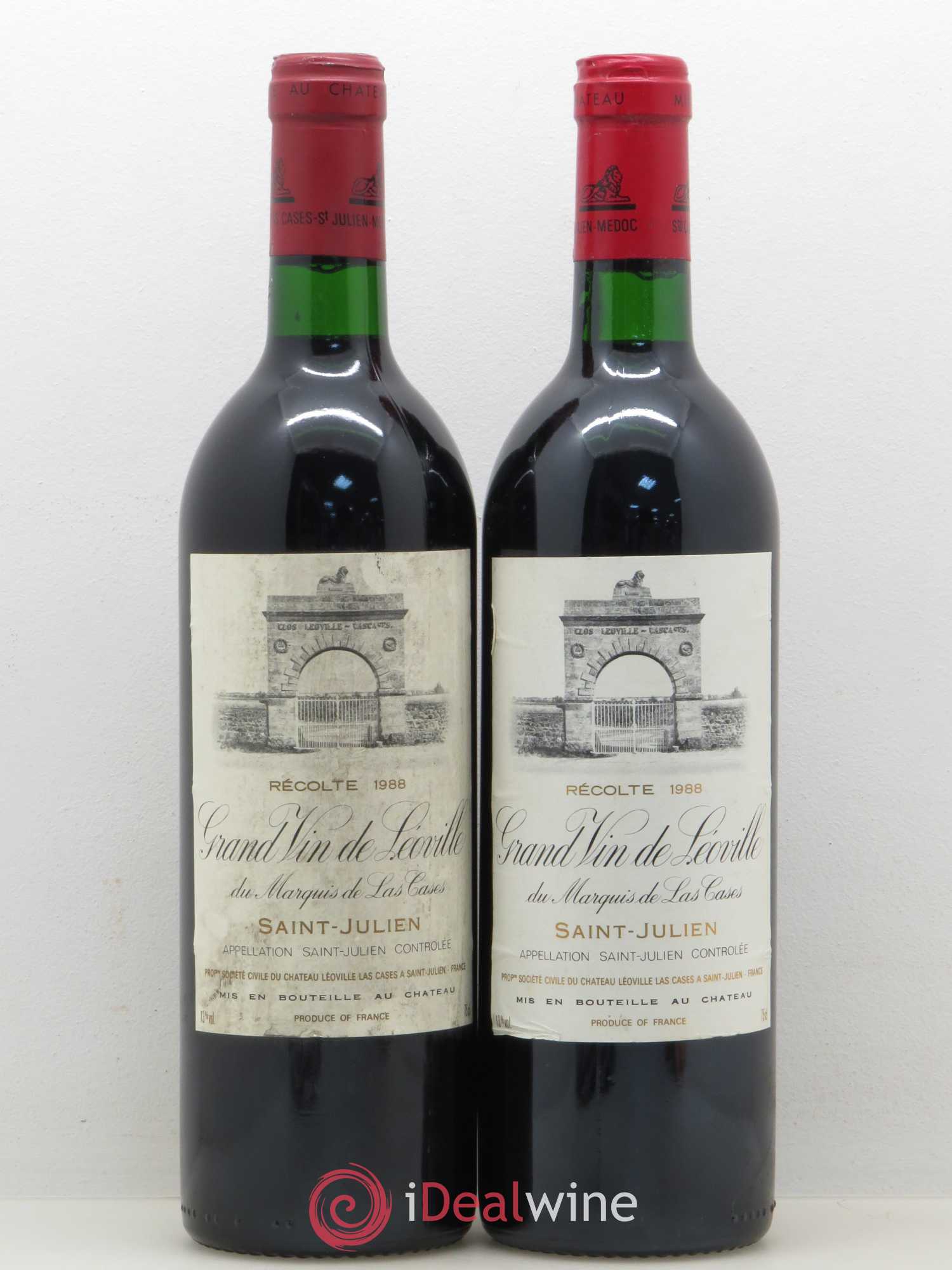 Château Léoville Las Cases 2ème Grand Cru Classé 1988 - Lot de 2 bouteilles - 0