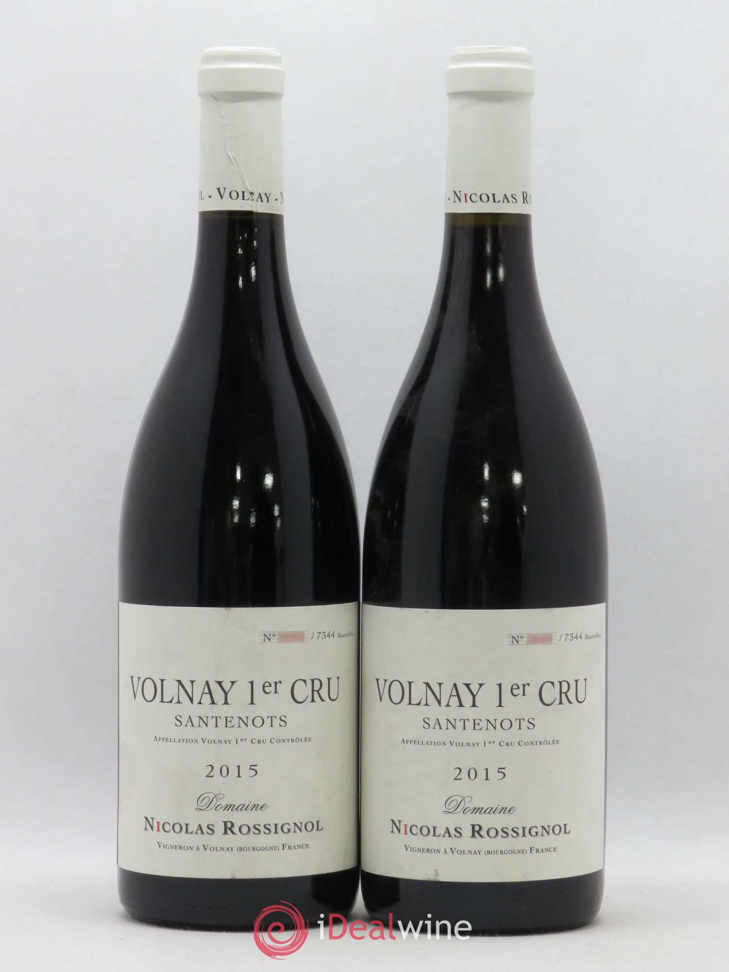 Volnay 1er Cru Santenots Nicolas Rossignol 2015 - Lot de 2 bouteilles - 0