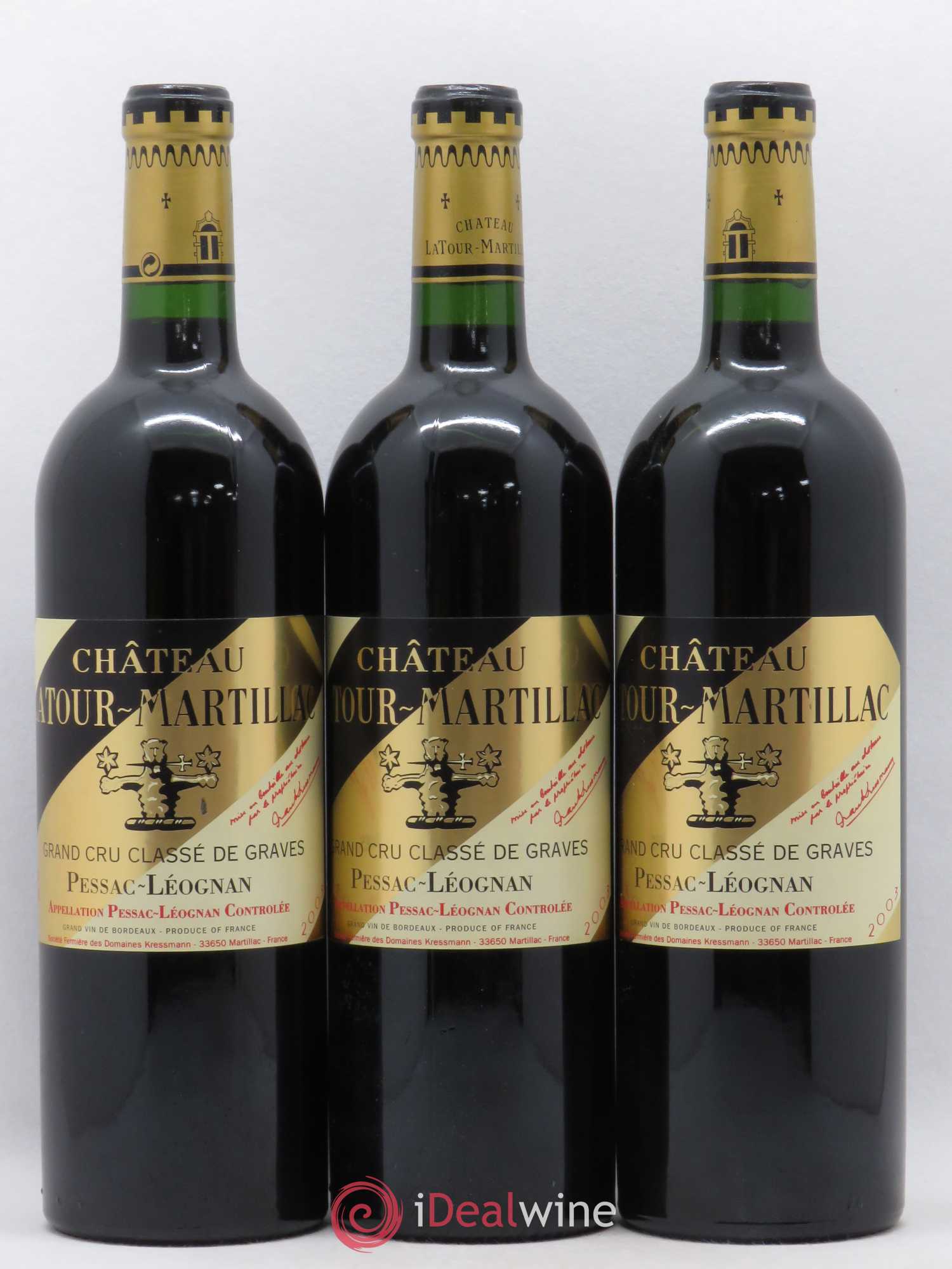 Château Latour-Martillac Cru Classé de Graves 2003 - Lot de 12 bouteilles - 3
