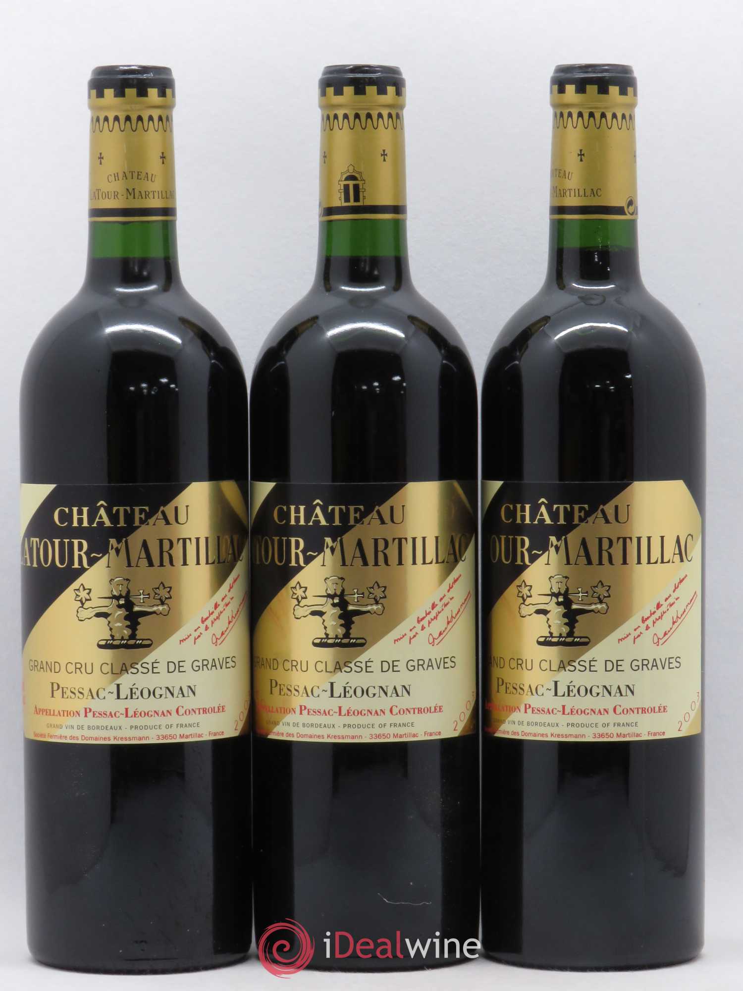 Château Latour-Martillac Cru Classé de Graves 2003 - Lot de 12 bouteilles - 4