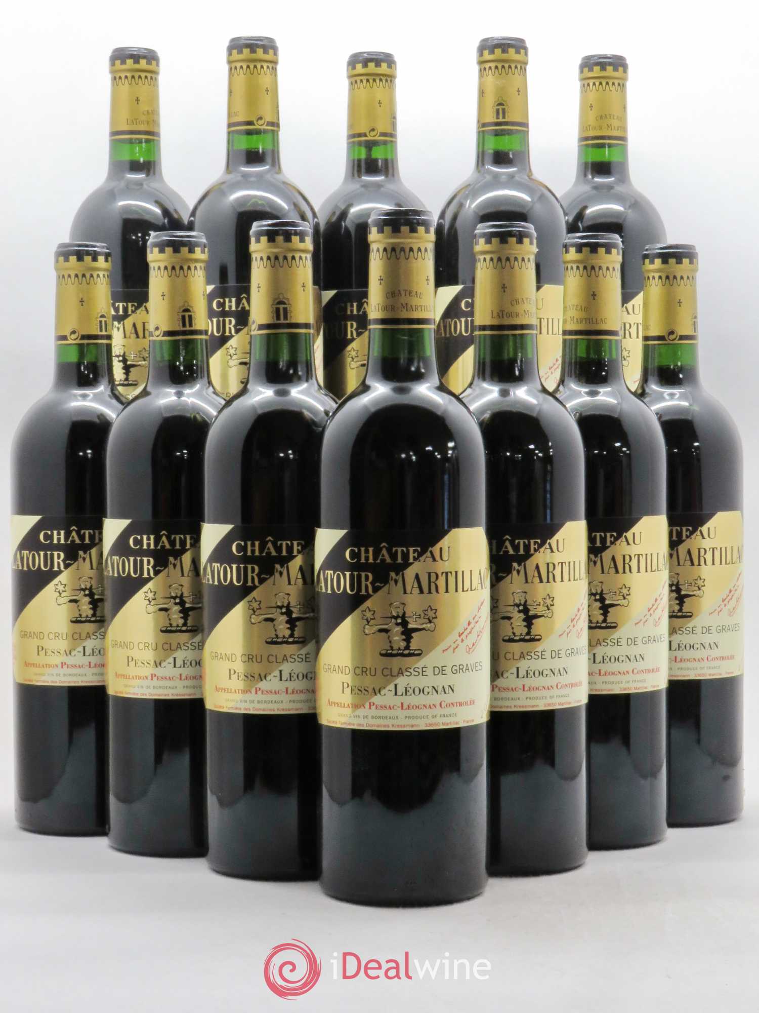 Château Latour-Martillac Cru Classé de Graves 2003 - Lot de 12 bouteilles - 0