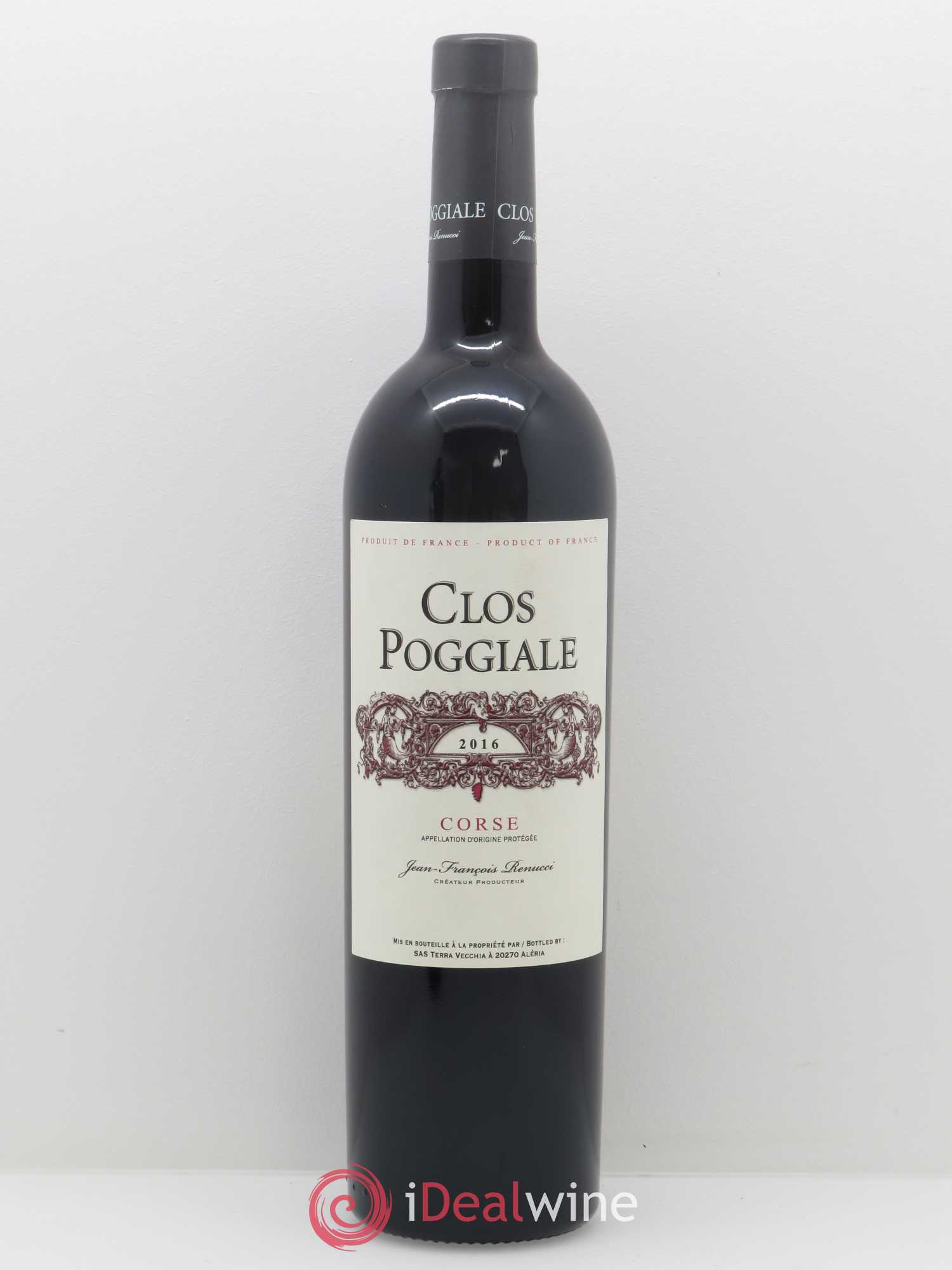 Vin de Corse Clos Poggiale Jean-François Renucci 2016 - Lot de 1 bouteille - 0