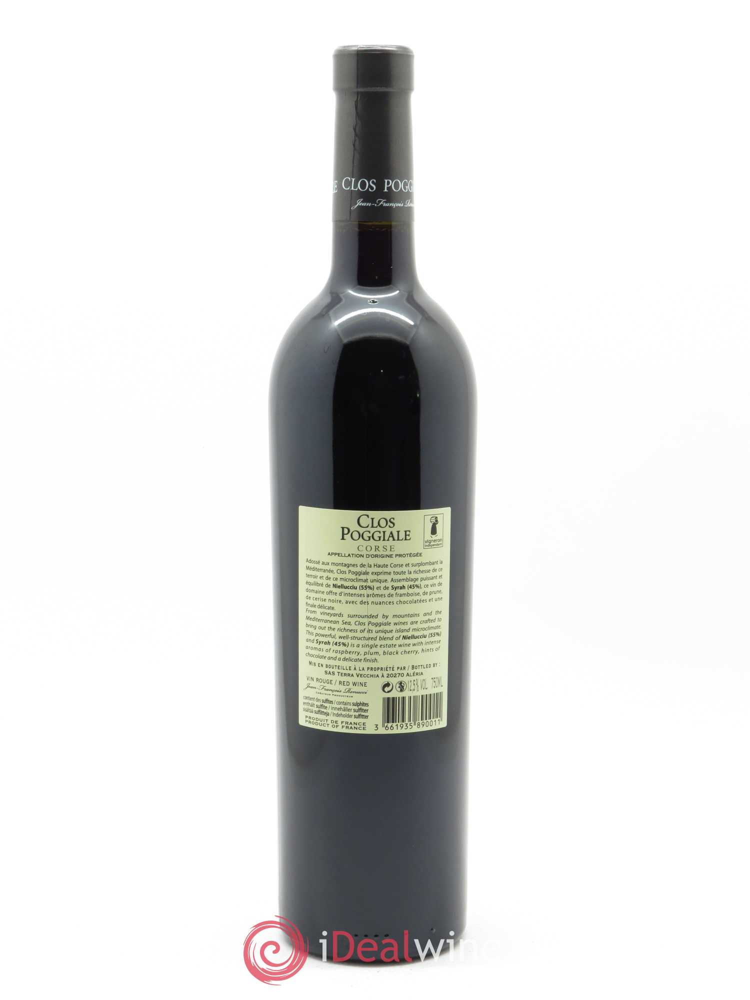 Vin de Corse Clos Poggiale Jean-François Renucci 2017 - Lot de 1 bouteille - 1