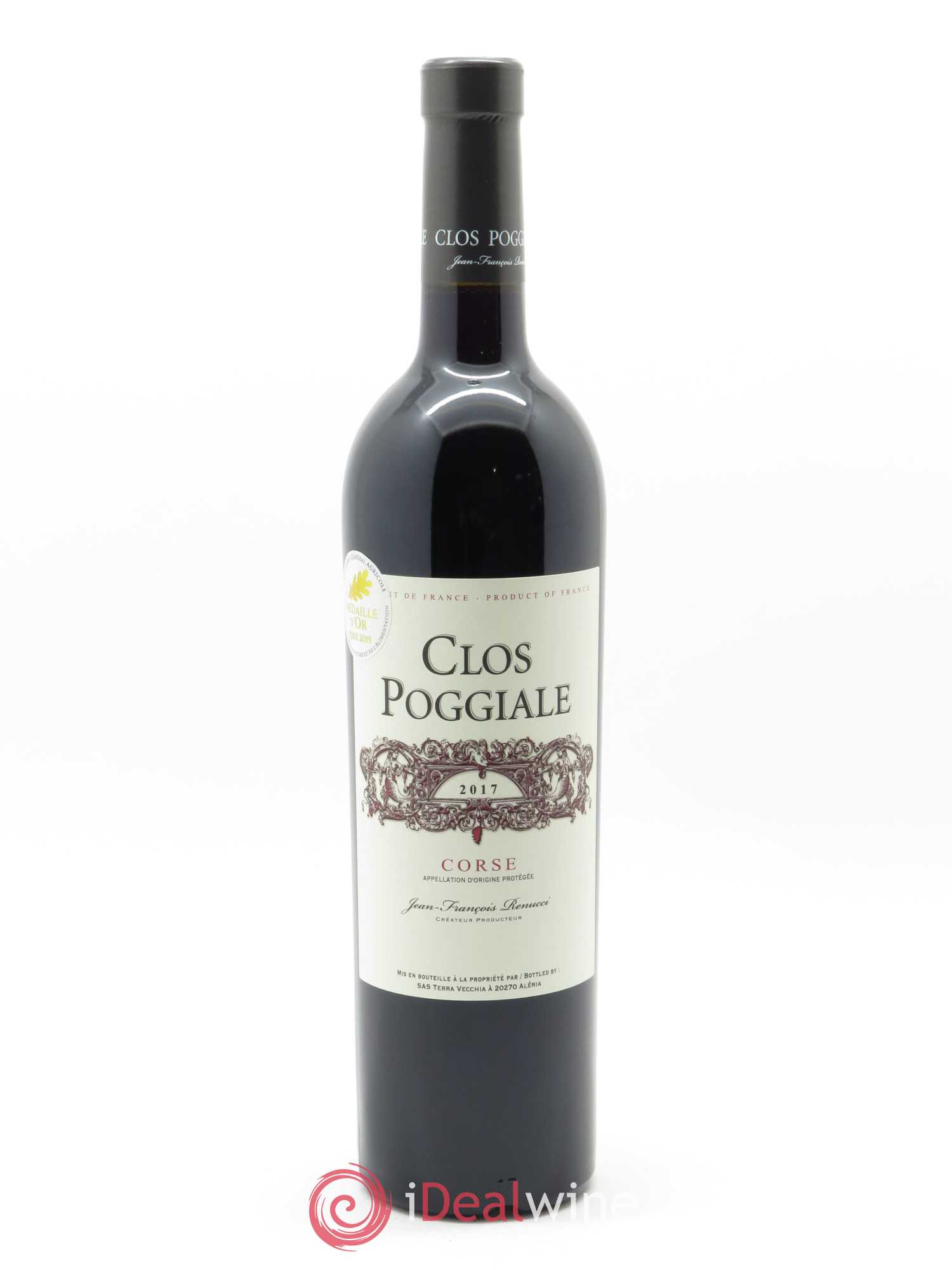 Vin de Corse Clos Poggiale Jean-François Renucci 2017 - Lot de 1 bouteille - 0