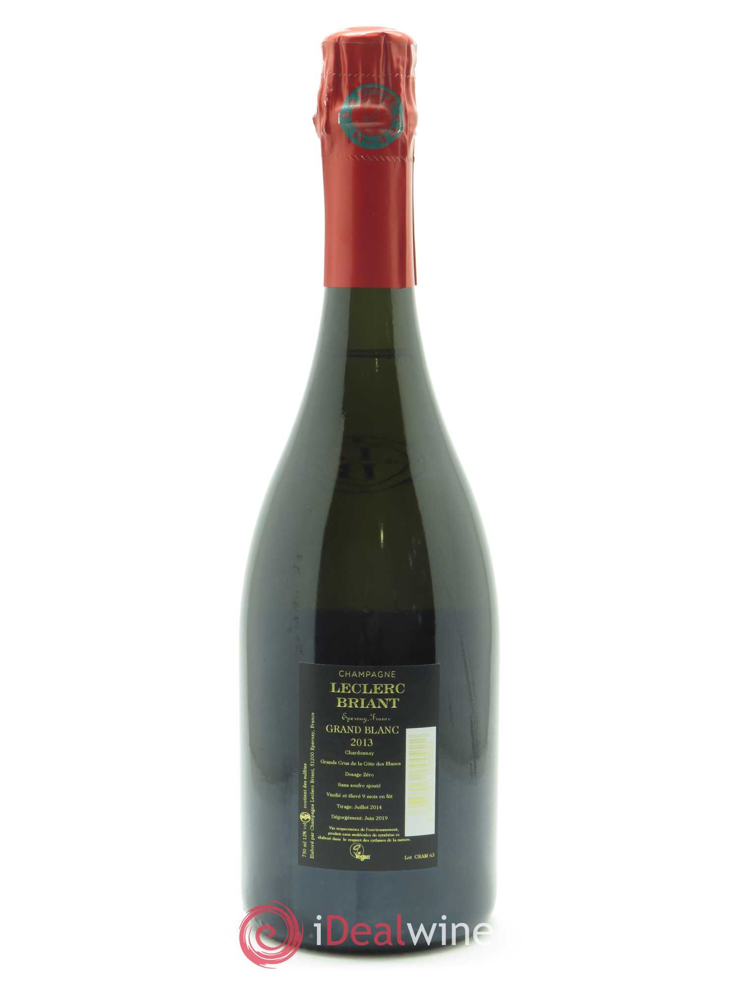 Grand blanc Blanc de Blancs Grand Cru Brut Nature Leclerc Briant 2013 - Lot of 1 bottle - 1