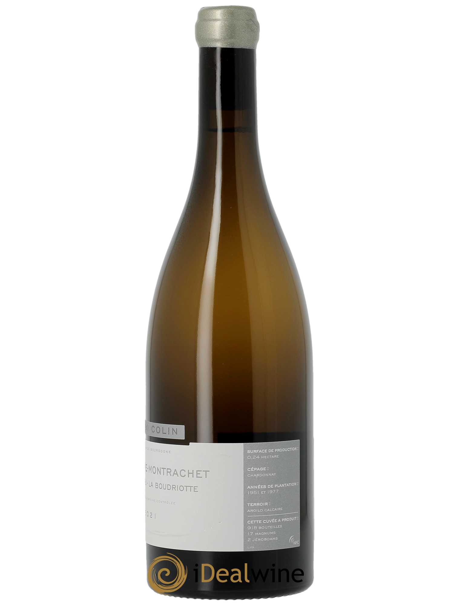 Chassagne-Montrachet 1er Cru La Boudriotte Bruno Colin 2021 - Lot de 1 bouteille - 1