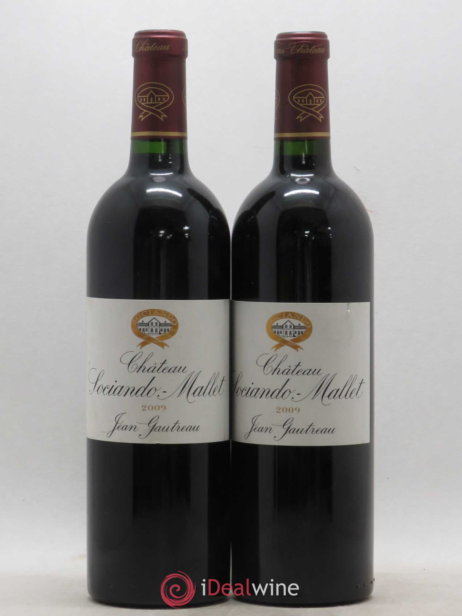 Château Sociando Mallet 2009 - Lot de 2 bouteilles - 0