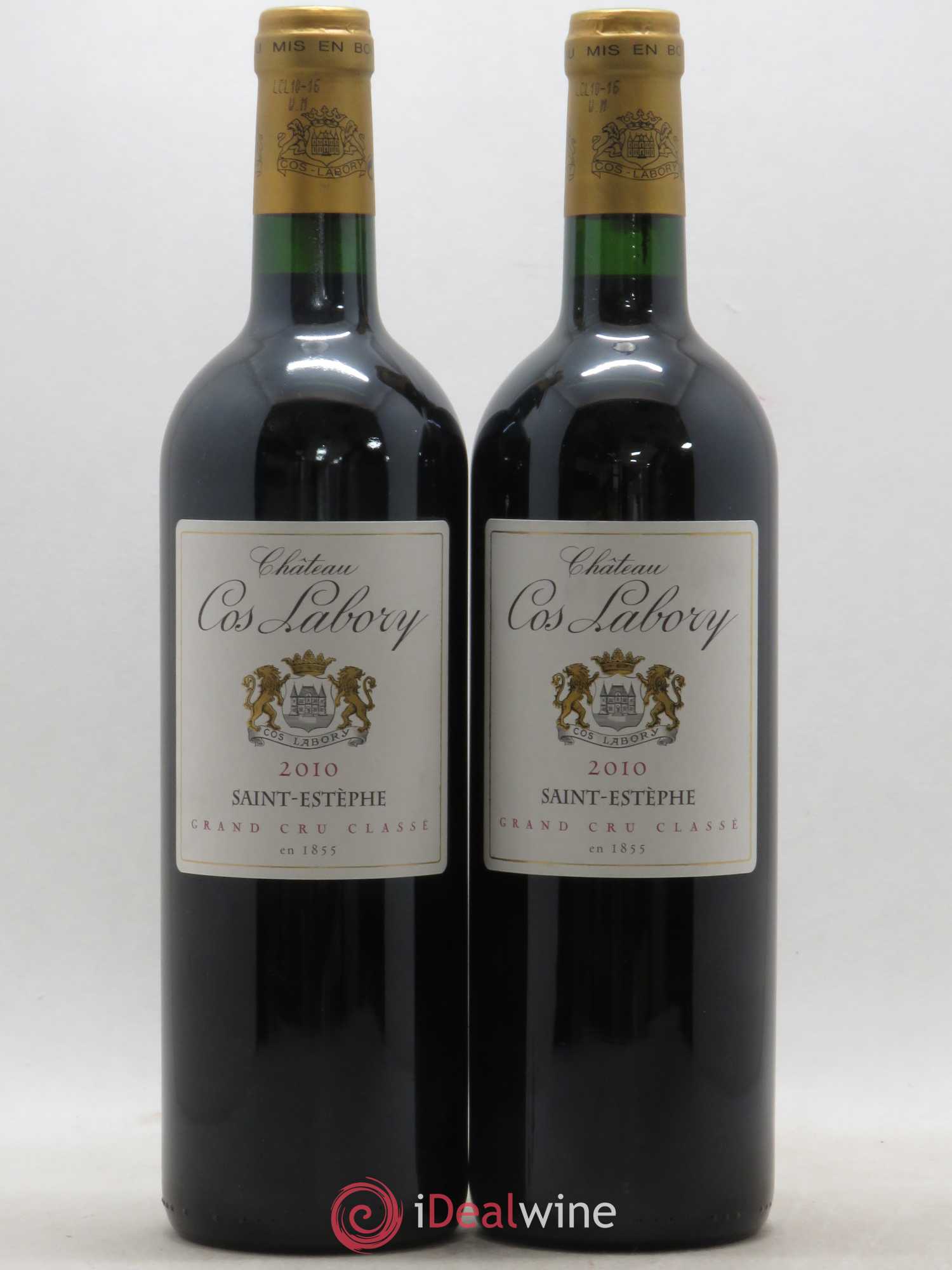 Château Cos Labory 5ème Grand Cru Classé 2010 - Lot de 2 bouteilles - 0