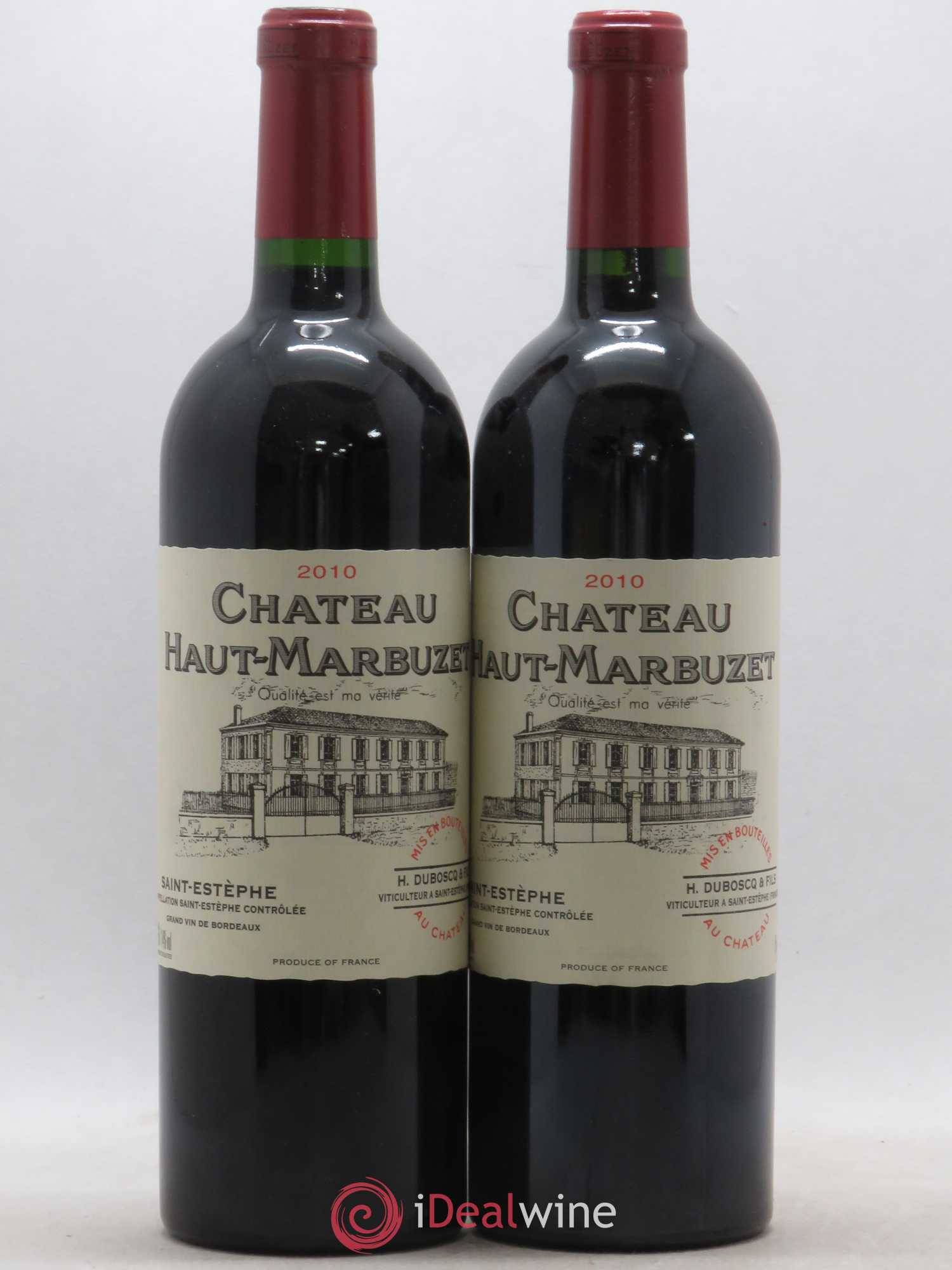Château Haut Marbuzet 2010 - Lot de 2 bouteilles - 0