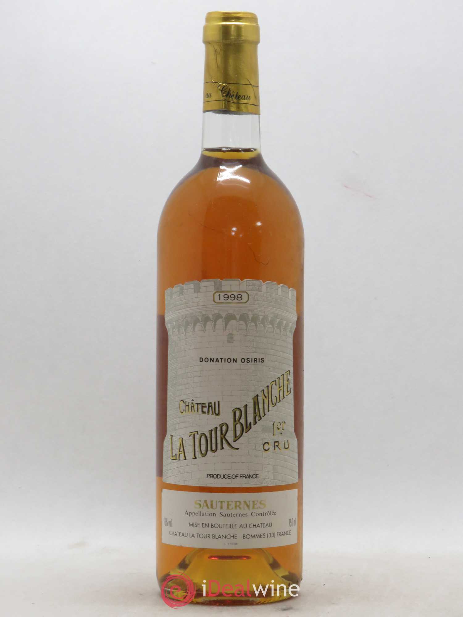 Château la Tour Blanche 1er Grand Cru Classé 1998 - Lotto di 1 bottiglia - 0