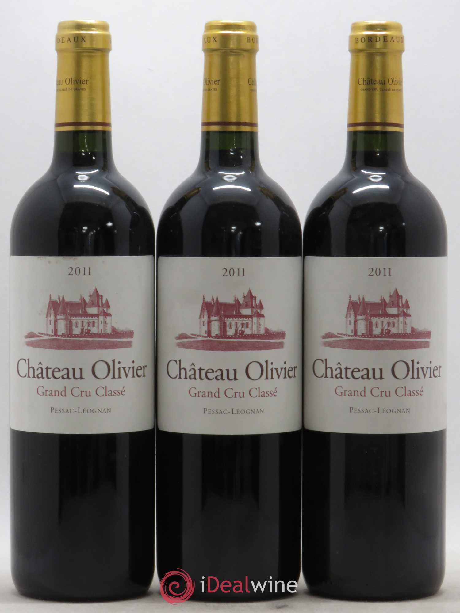 Château Olivier Cru Classé de Graves 2011 - Lot de 3 bouteilles - 0