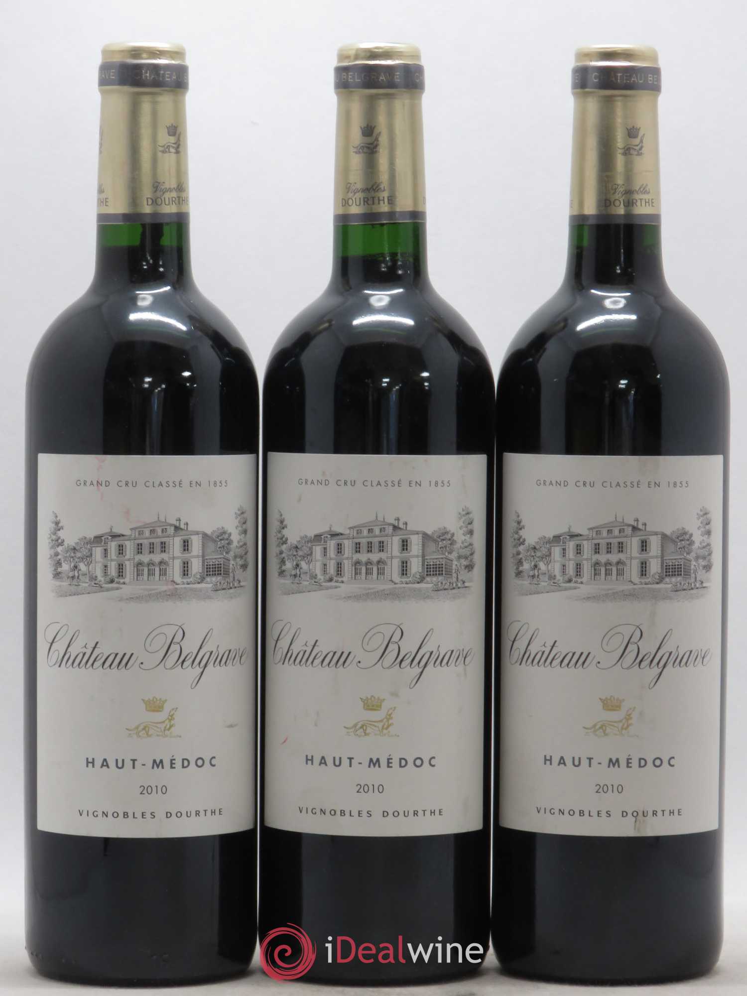 Château Belgrave 5ème Grand Cru Classé 2010 - Lot de 3 bouteilles - 0