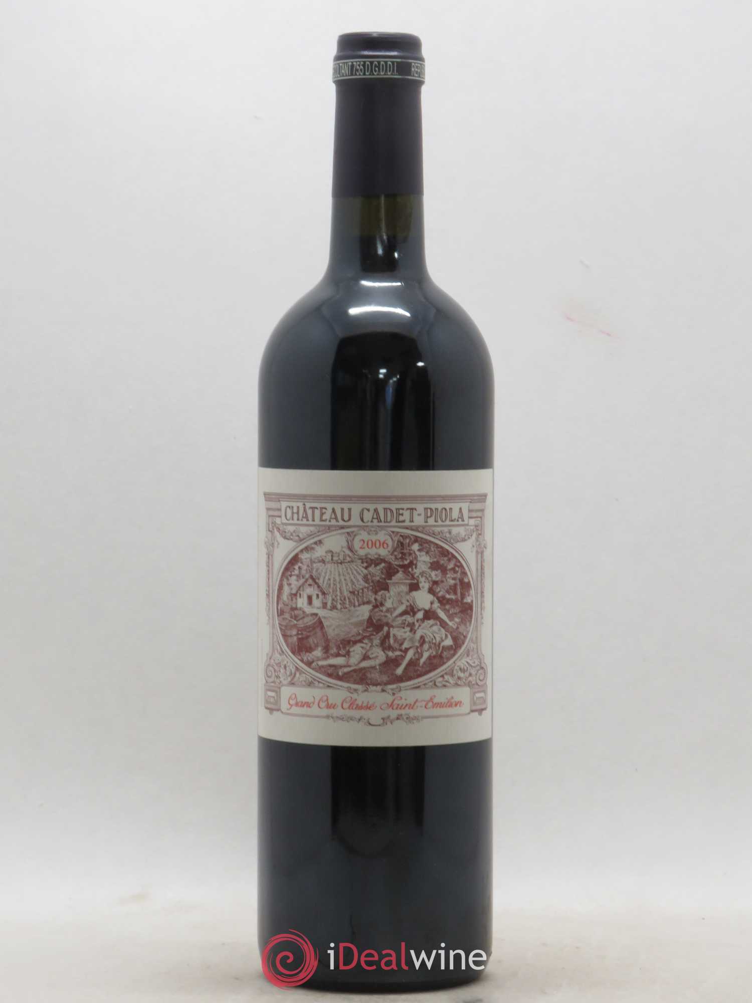 Château Cadet Piola Grand Cru Classé 2006 - Lot de 1 bouteille - 0