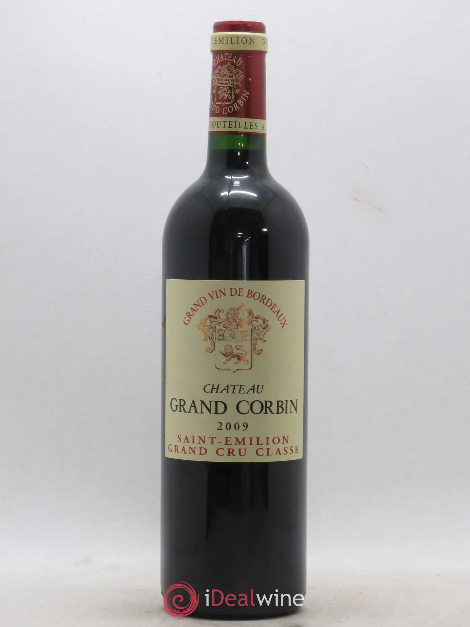 Château Grand Corbin Grand Cru Classé 2009 - Lot de 1 bouteille - 0