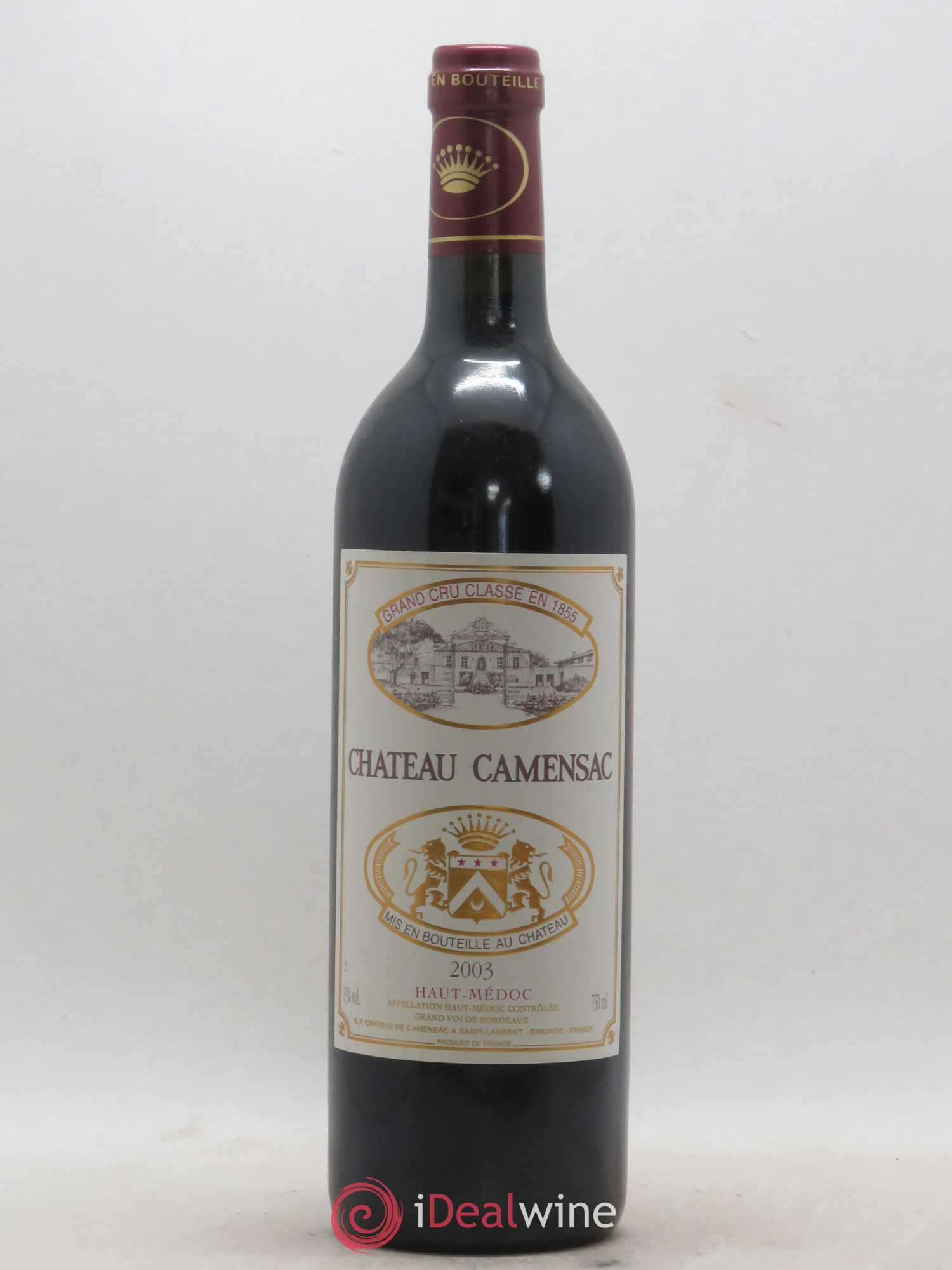 Château Camensac 5ème Grand Cru Classé 2003 - Lot de 1 bouteille - 0
