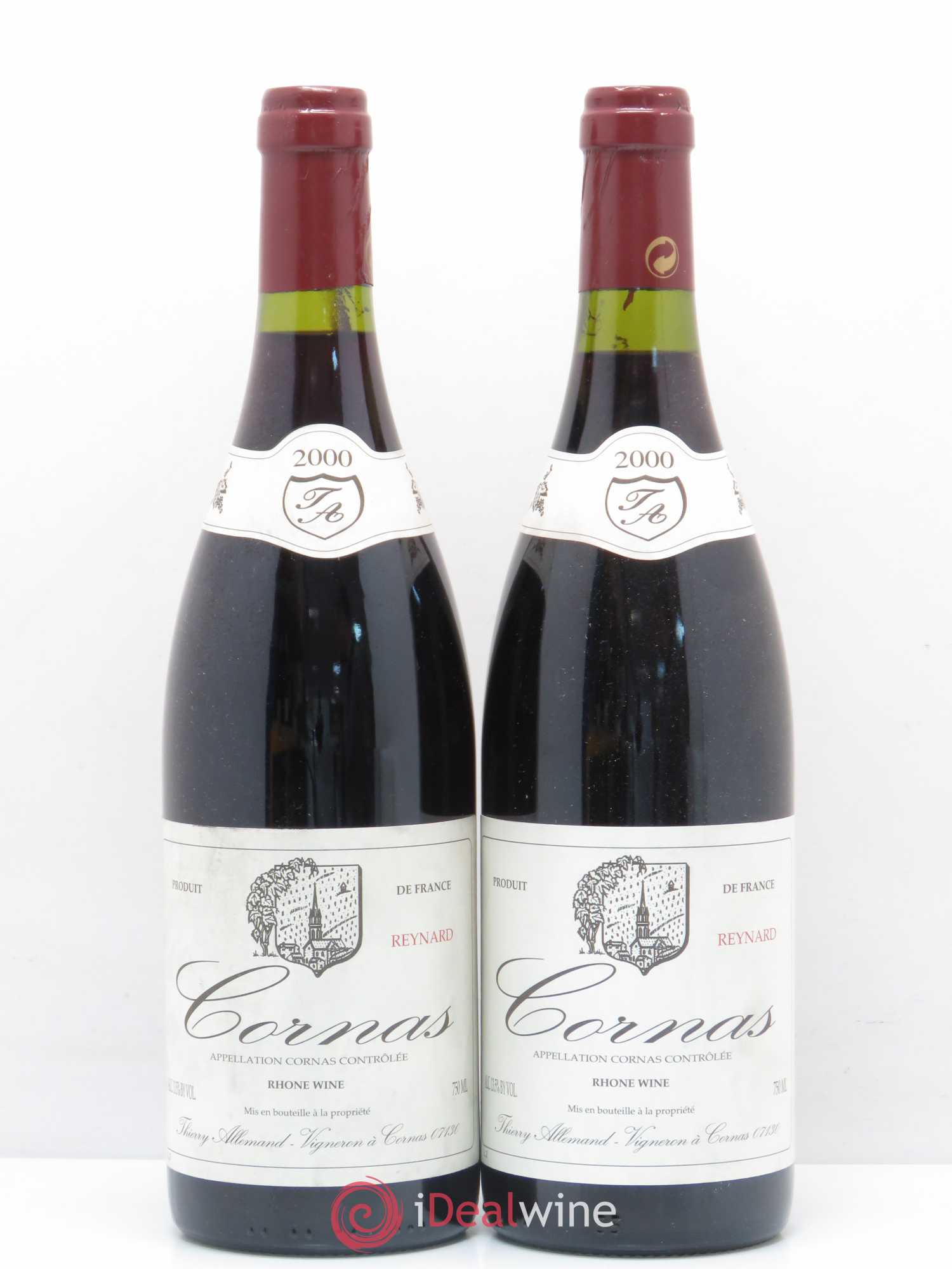 Cornas Reynard Thierry Allemand 2000 - Lot de 2 bouteilles - 0