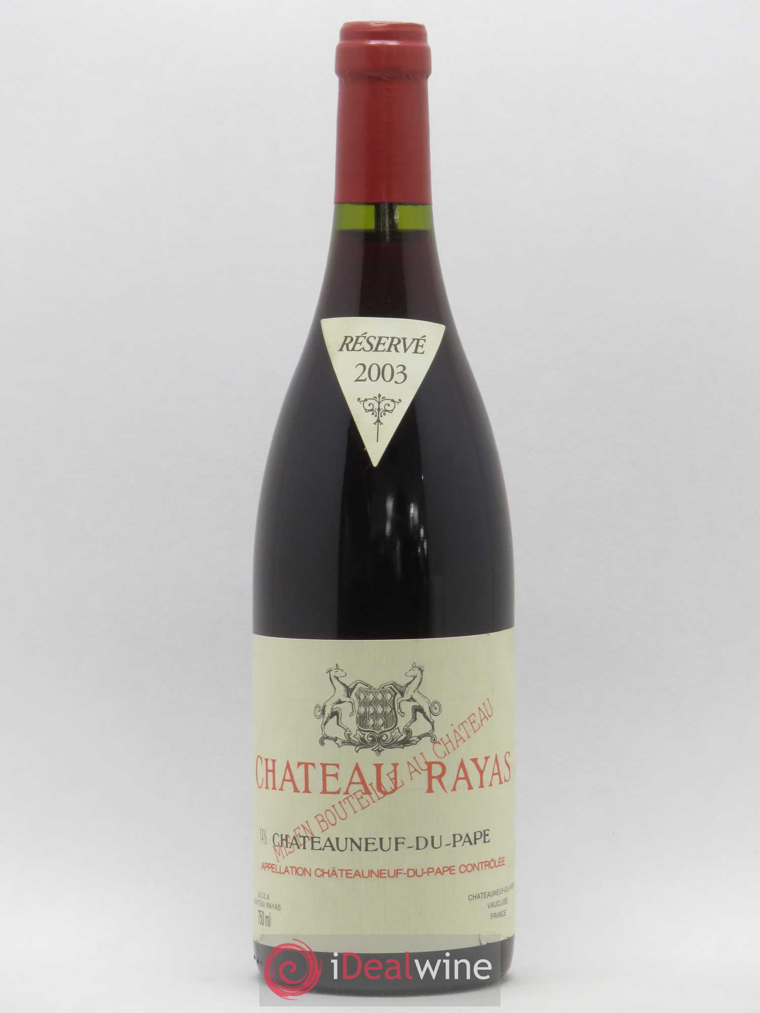 Châteauneuf-du-Pape Château Rayas Emmanuel Reynaud 2003 - Lot de 1 bouteille - 0