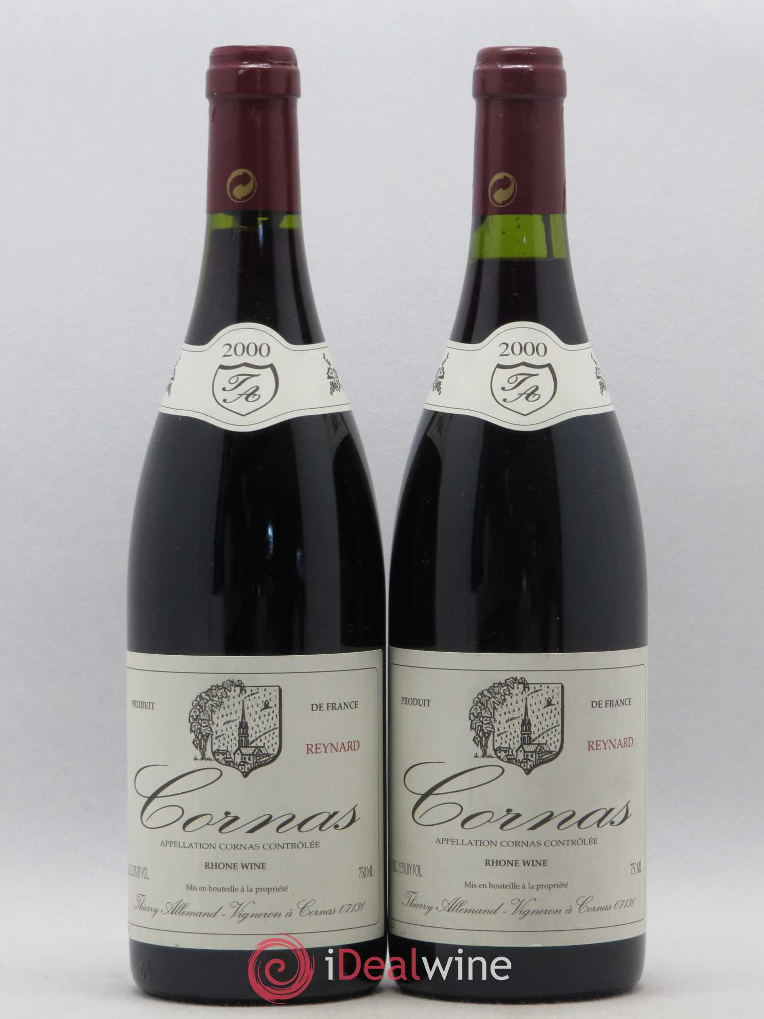 Cornas Reynard Thierry Allemand 2000 - Lot de 2 bouteilles - 0