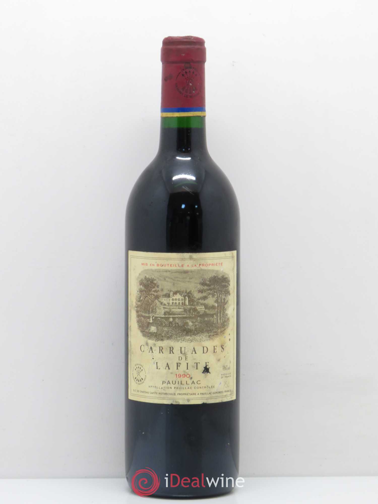 Carruades de Lafite Rothschild Second Vin 1990 - Lot de 1 bouteille - 0