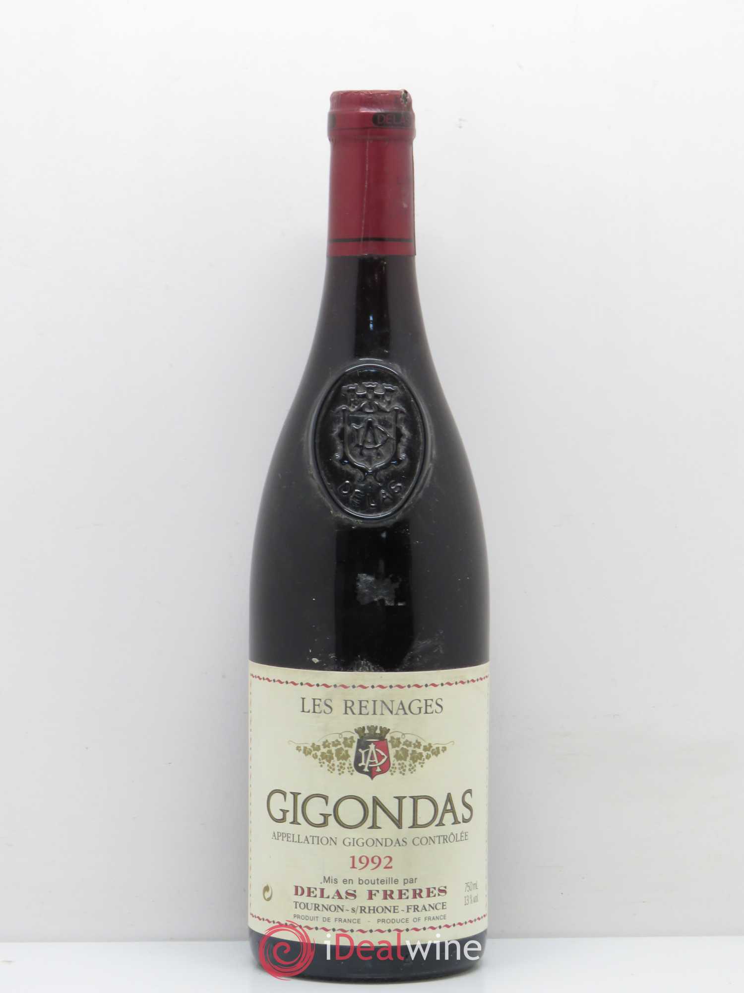 Gigondas Les Reinages Delas 1992 - Posten von 1 Flasche - 0