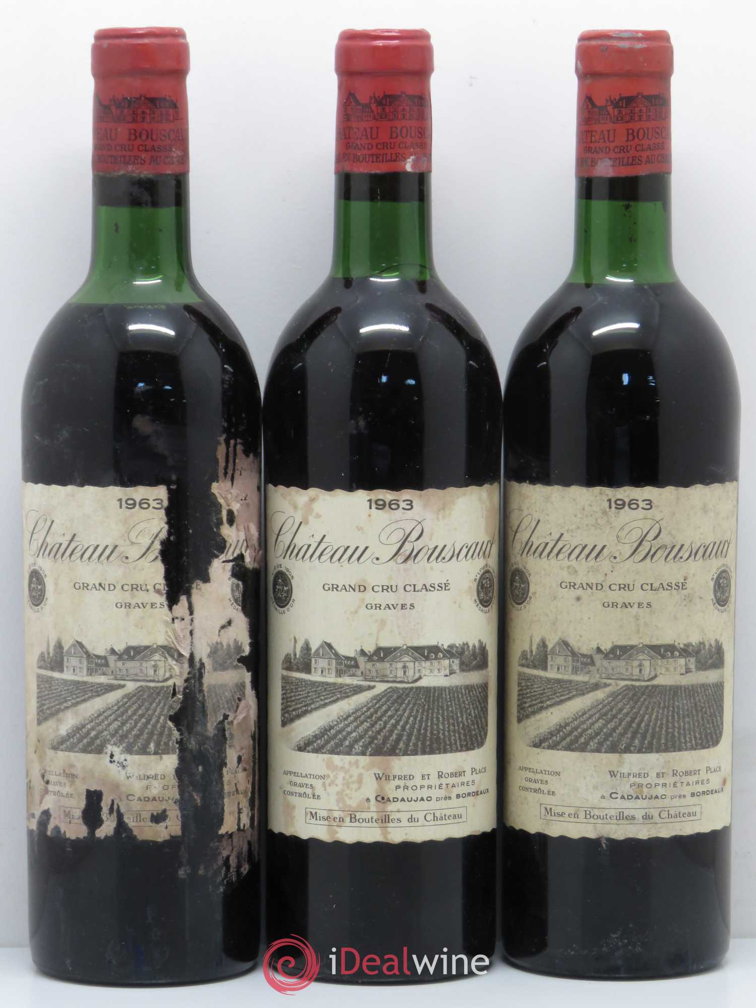 Château Bouscaut Cru Classé de Graves 1963 - Lot de 12 bouteilles - 4