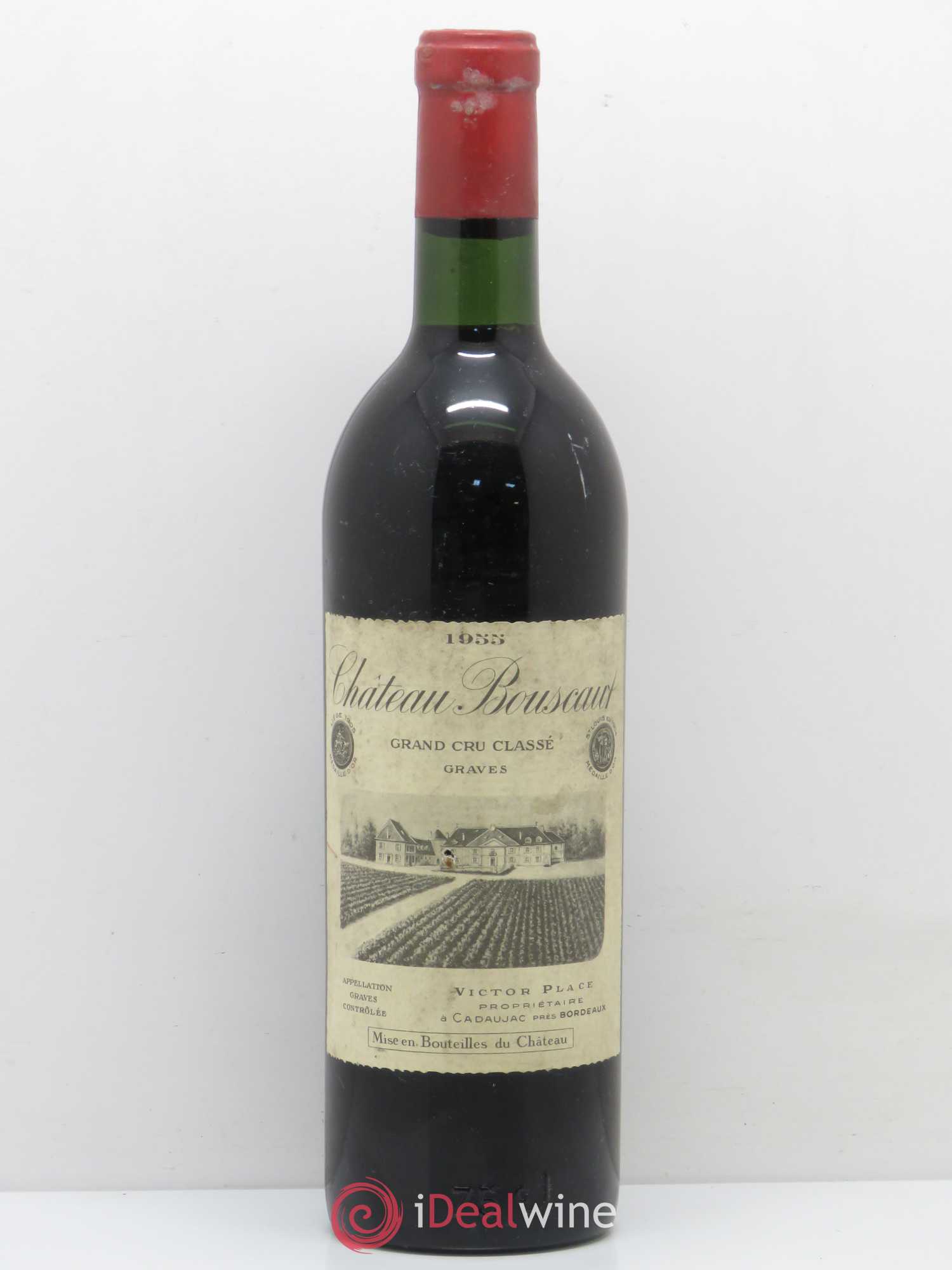 Château Bouscaut Cru Classé de Graves 1955 - Lot de 1 bouteille - 0