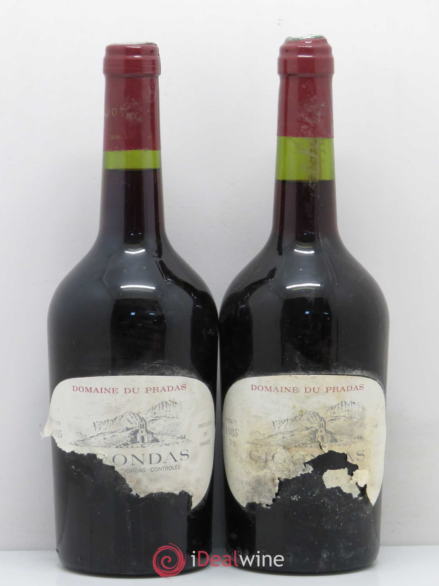 Gigondas Domaine du Pradas 1985 - Posten von 2 Flaschen - 0