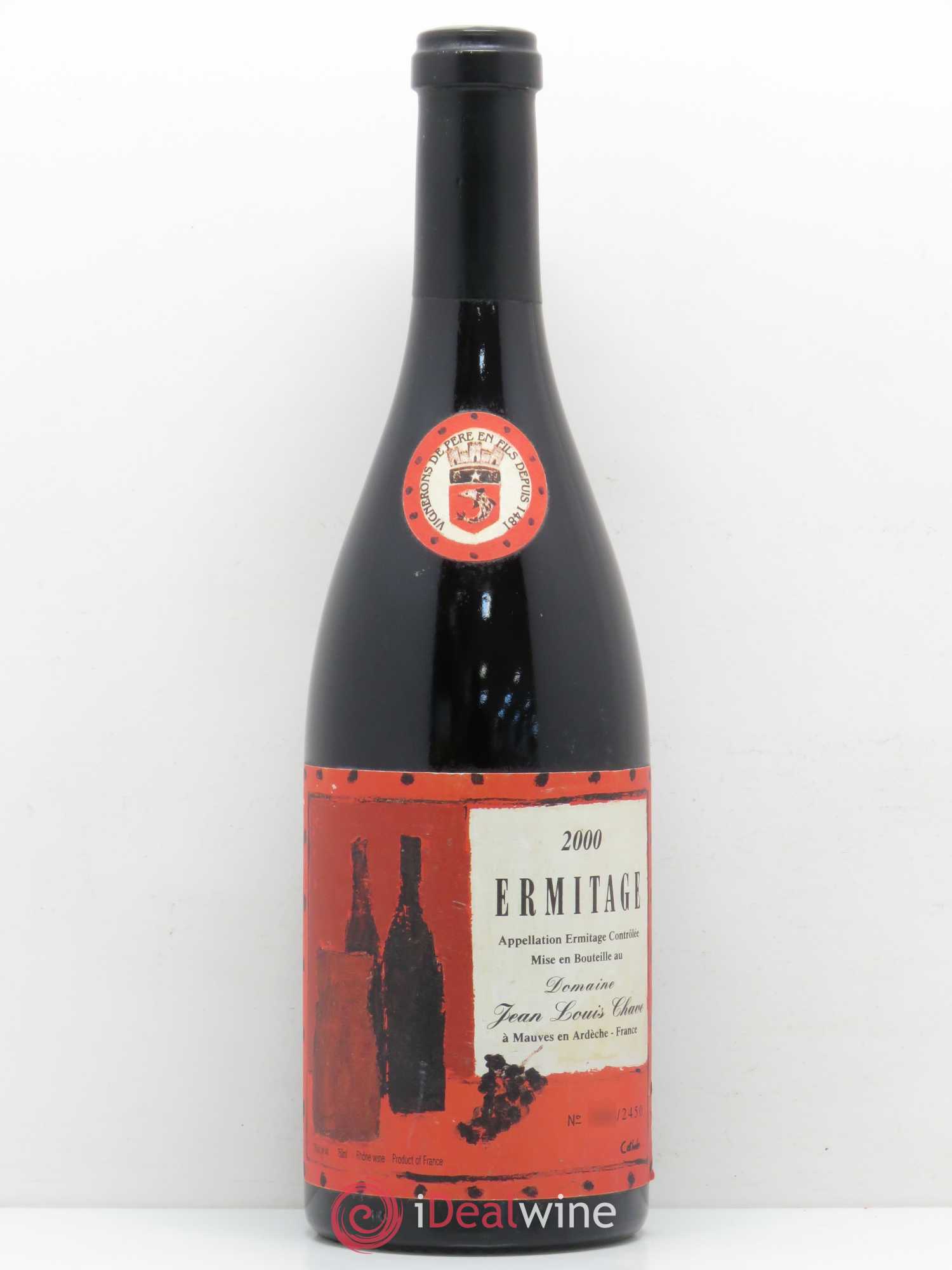 Hermitage Ermitage Cuvée Cathelin Jean-Louis Chave 2000 - Lot de 1 bouteille - 0