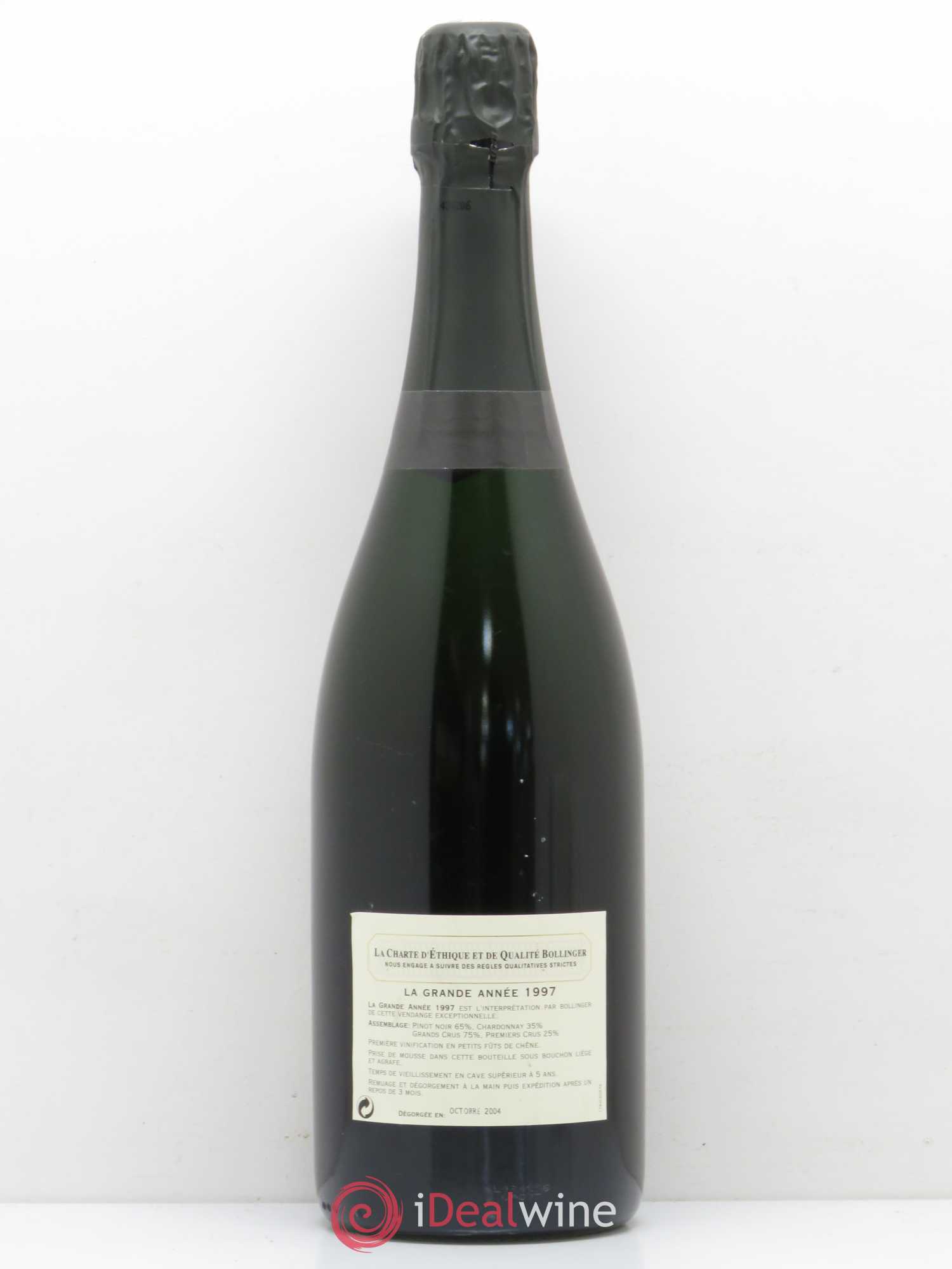 La Grande Année Brut Bollinger 1997 - Lot de 1 bouteille - 1