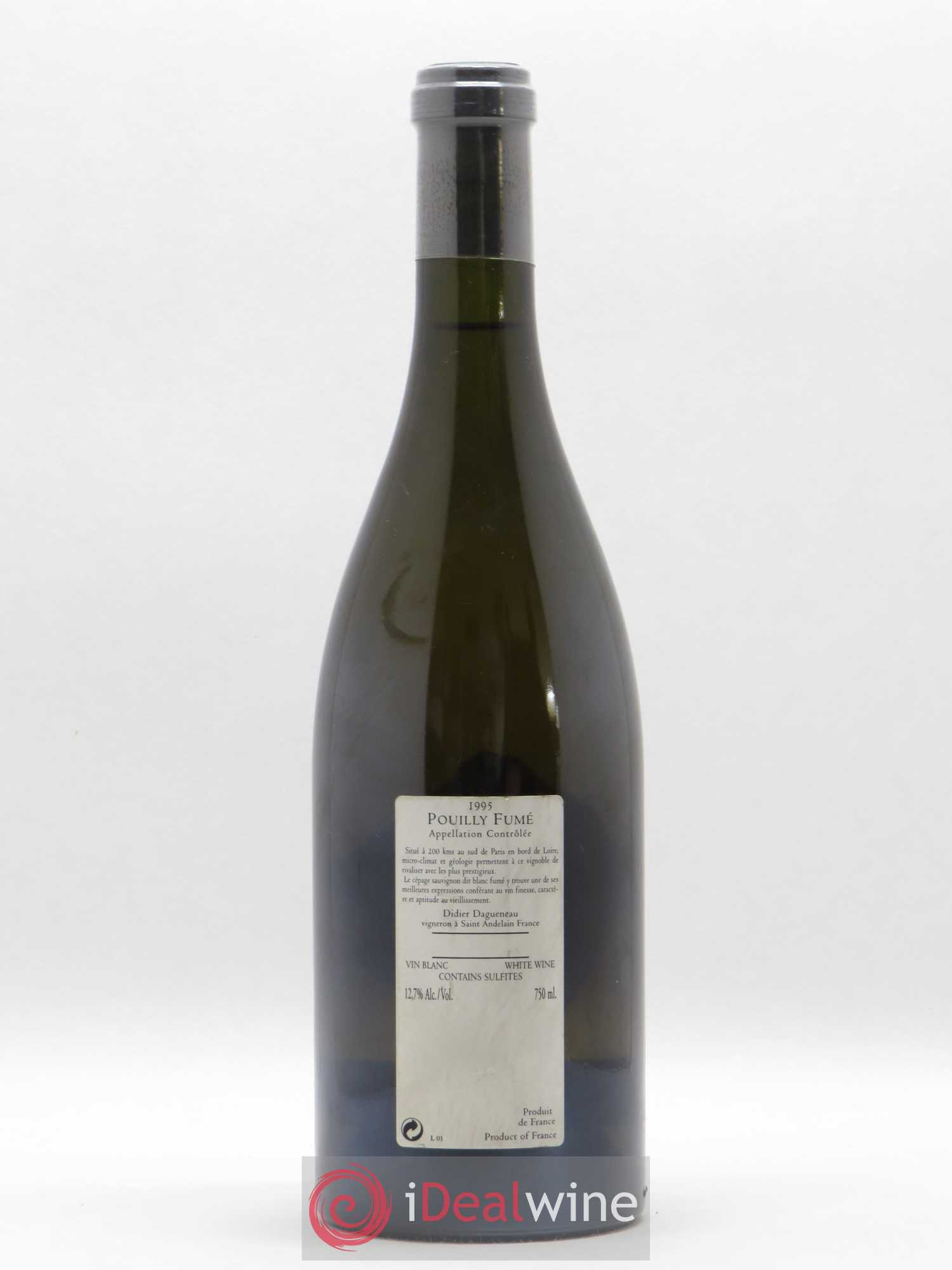 Vin de France (anciennement Pouilly-Fumé) Silex Dagueneau (Domaine Didier - Louis-Benjamin) 1995 - Lot de 1 bouteille - 1