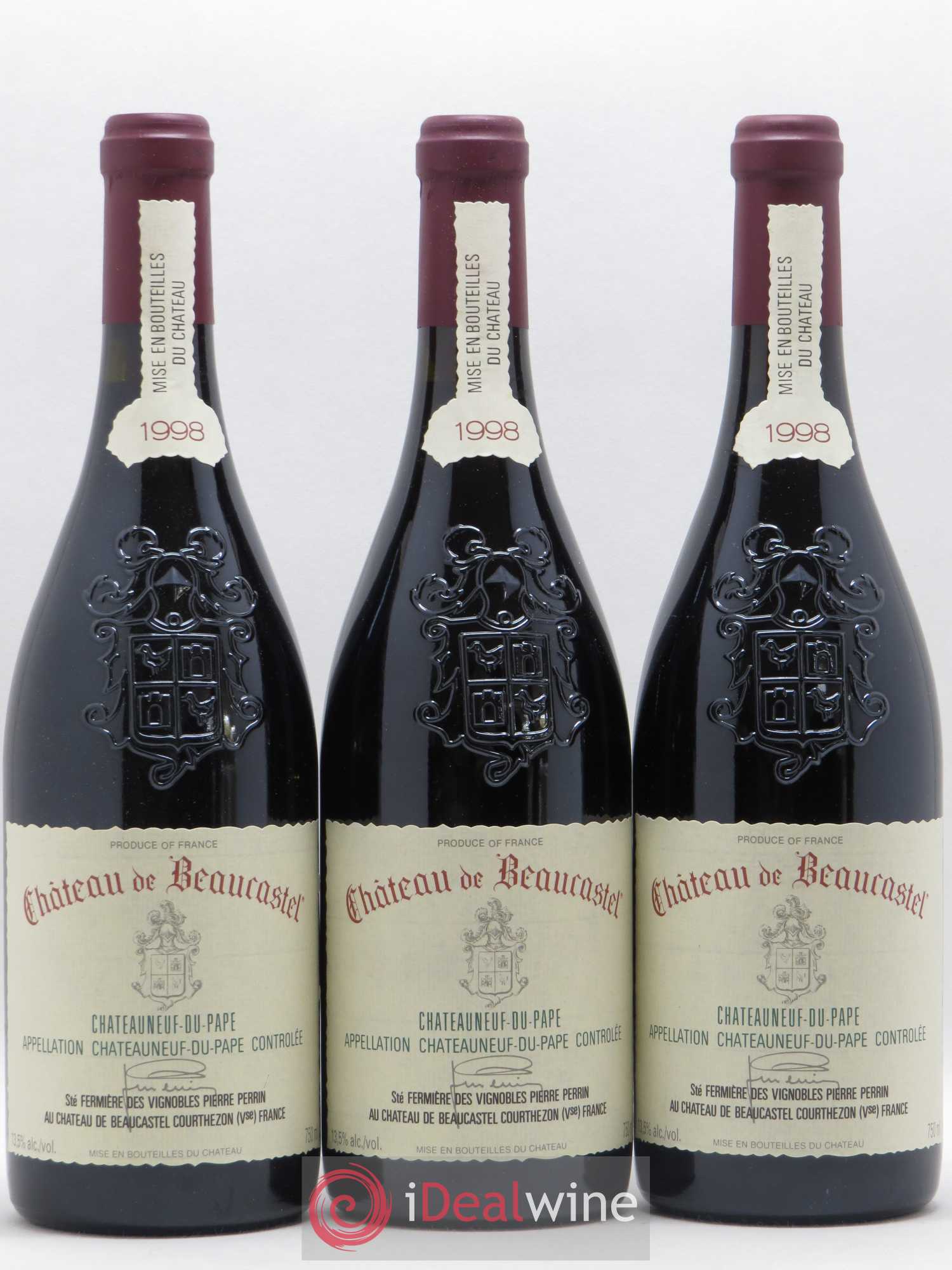 Châteauneuf-du-Pape Château de Beaucastel Famille Perrin 1998 - Lotto di 12 bottiglie - 2