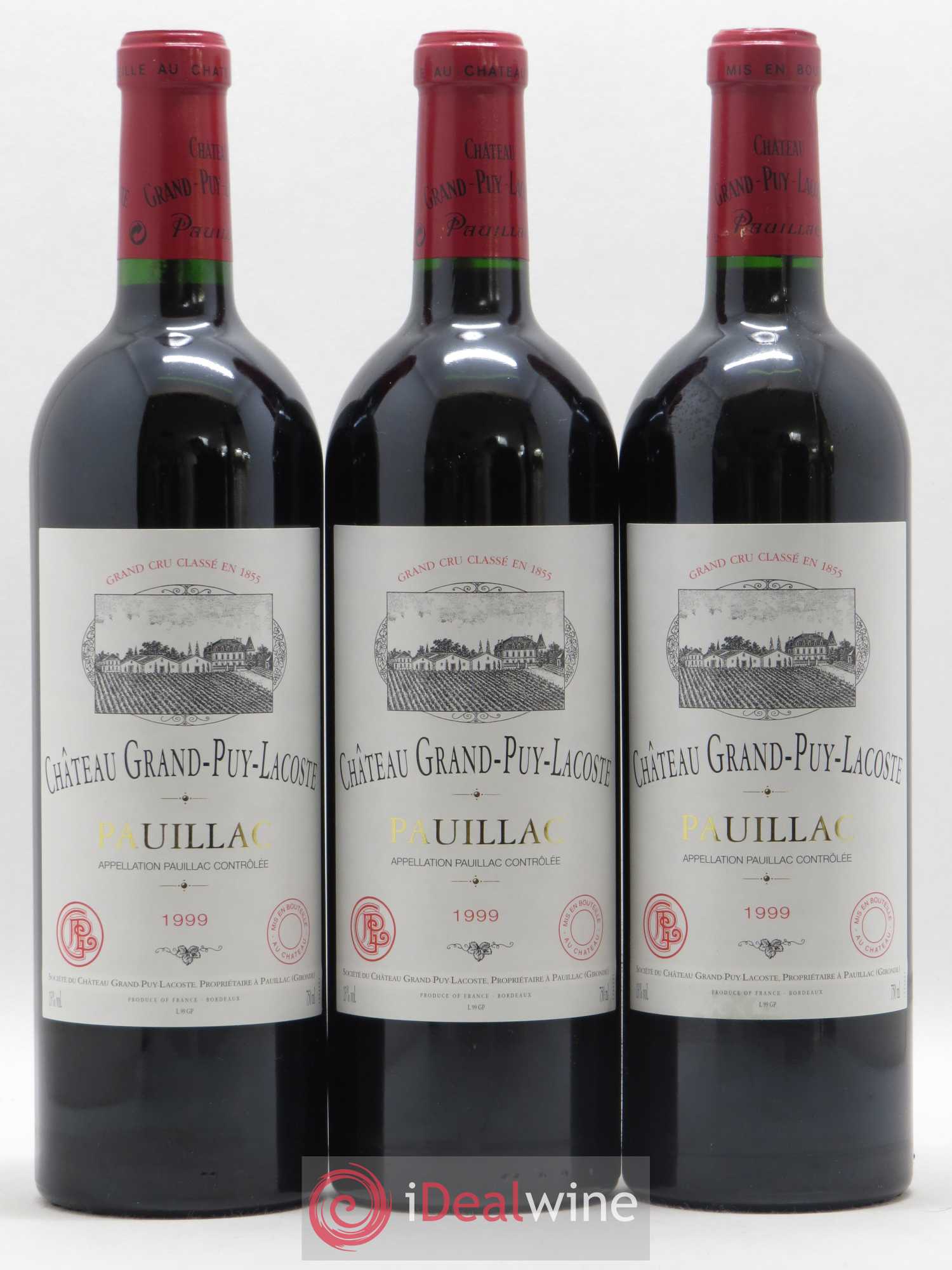 Château Grand Puy Lacoste 5ème Grand Cru Classé 1999 - Lot de 12 bouteilles - 2