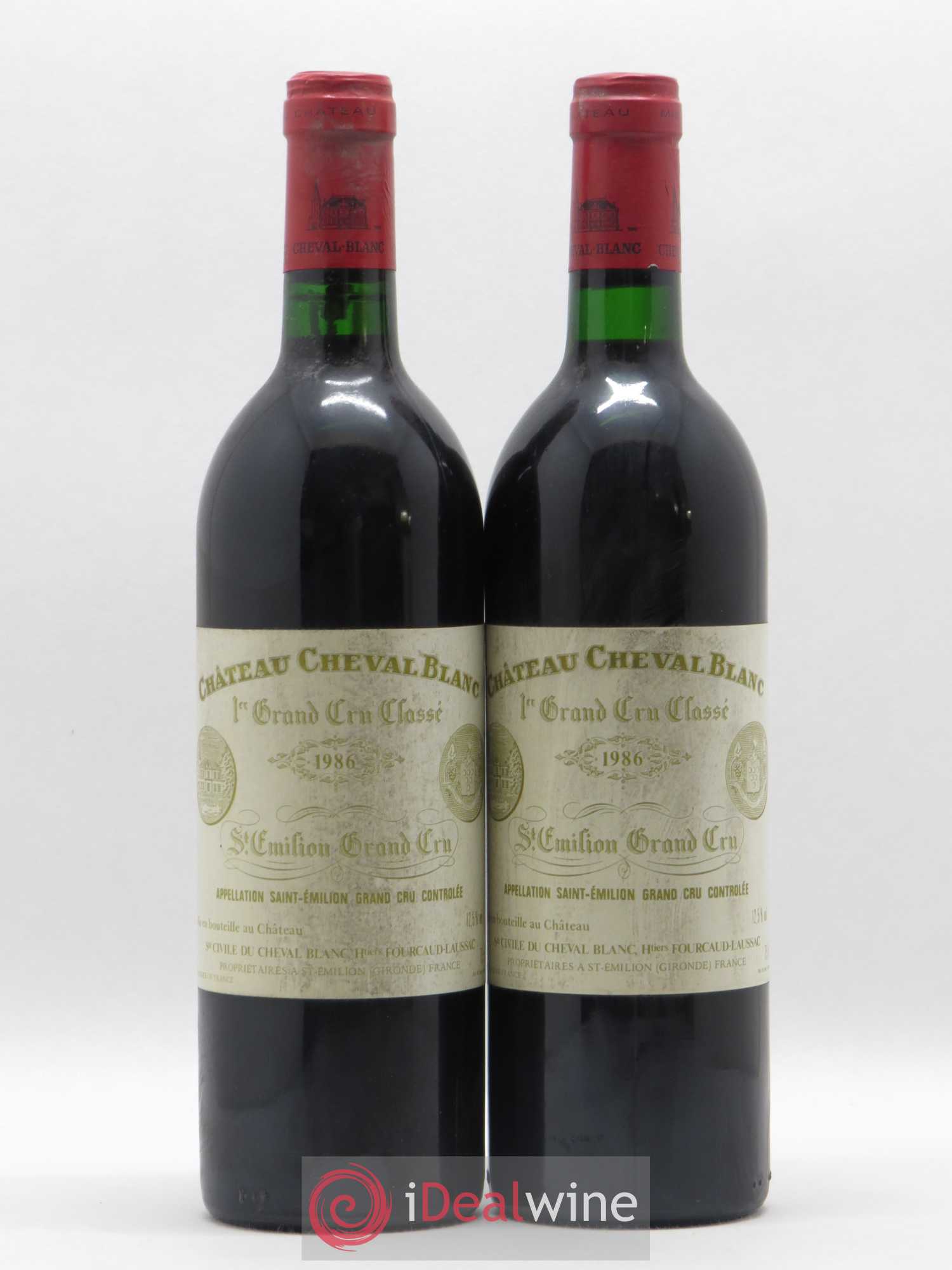 Château Cheval Blanc 1er Grand Cru Classé A 1986 - Lot de 2 bouteilles - 0