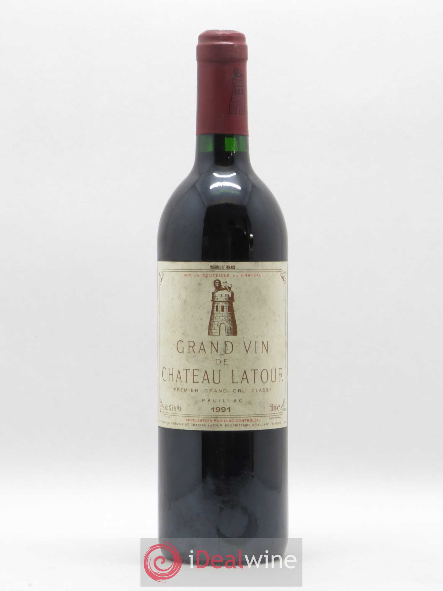 Château Latour 1er Grand Cru Classé 1991 - Lot de 1 bouteille - 0